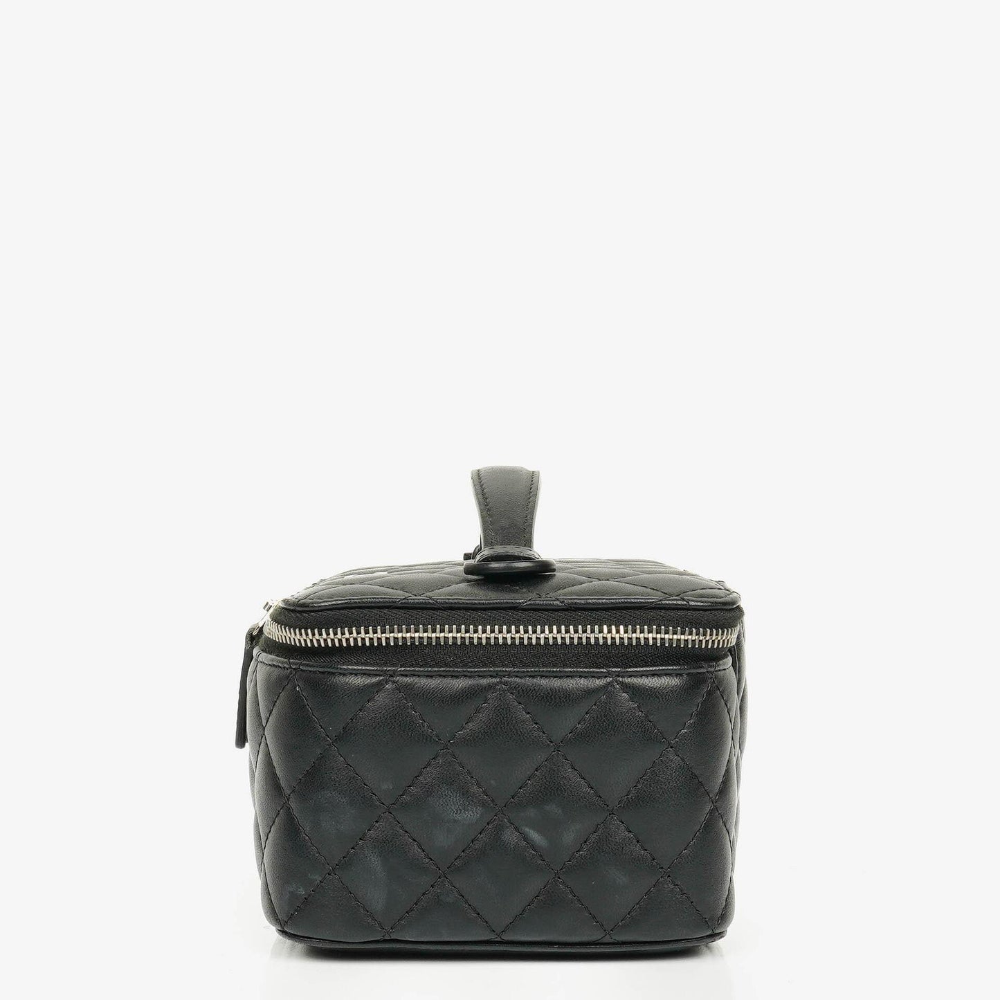 Chanel Black Quilted Vanity Case