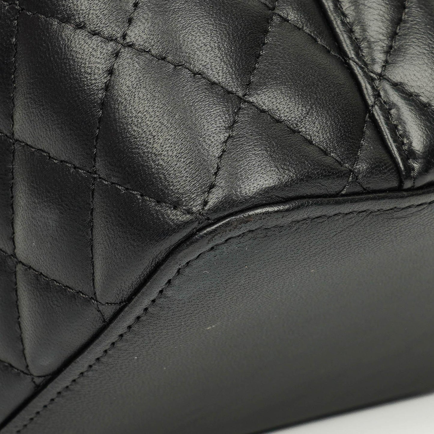 Chanel Black Quilted Vanity Case