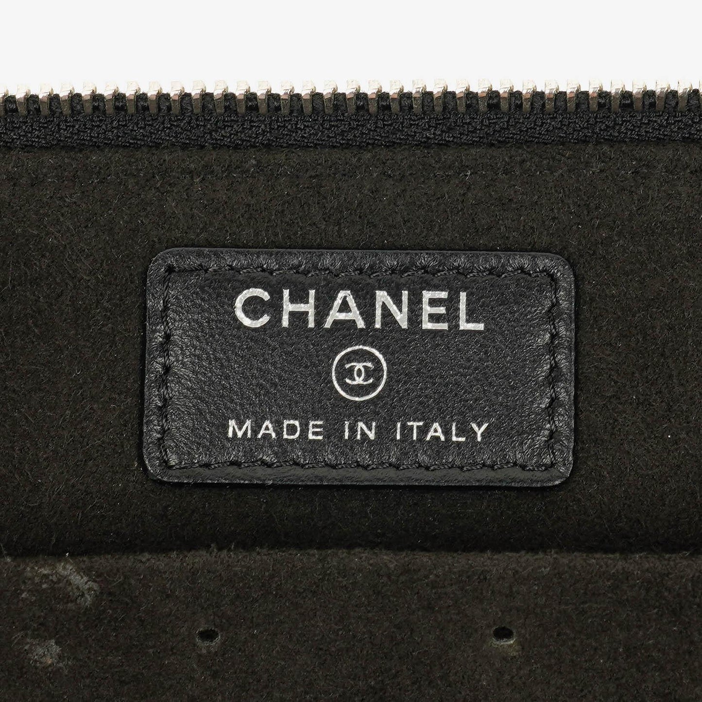 Chanel Black Quilted Vanity Case