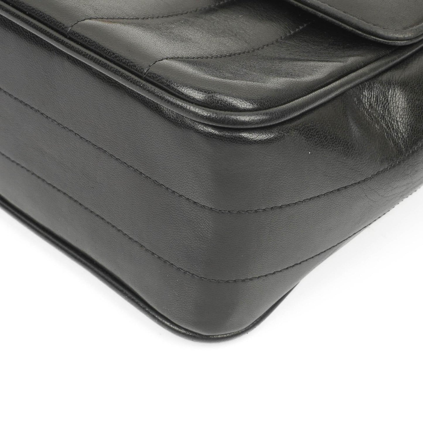 Chanel Black Vertical Quilted Lambskin Kelly Flap Bag