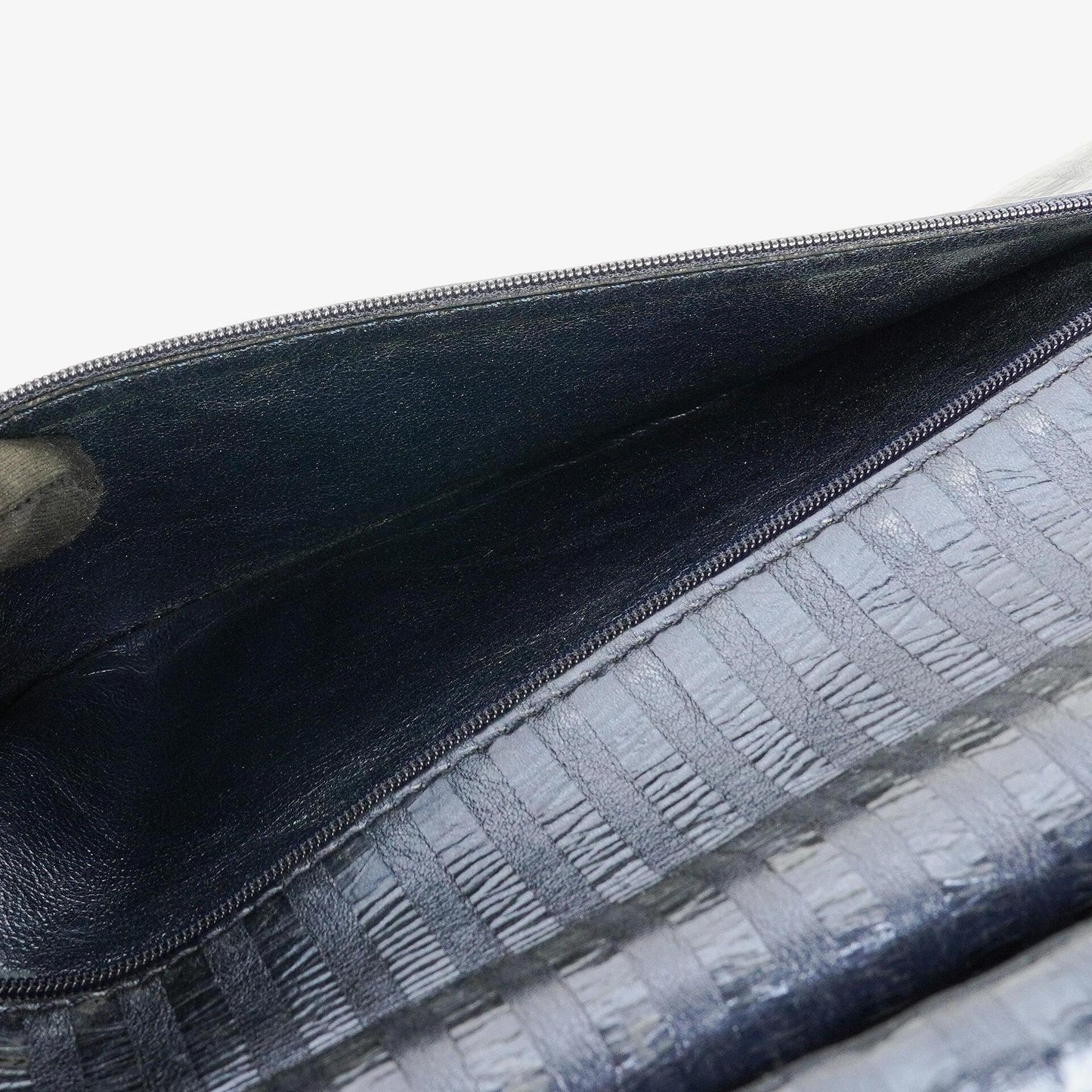Chanel Blue Metallic Striped 2.55 Reissue Quilted Calfskin Leather 227 Jumbo Flap Bag