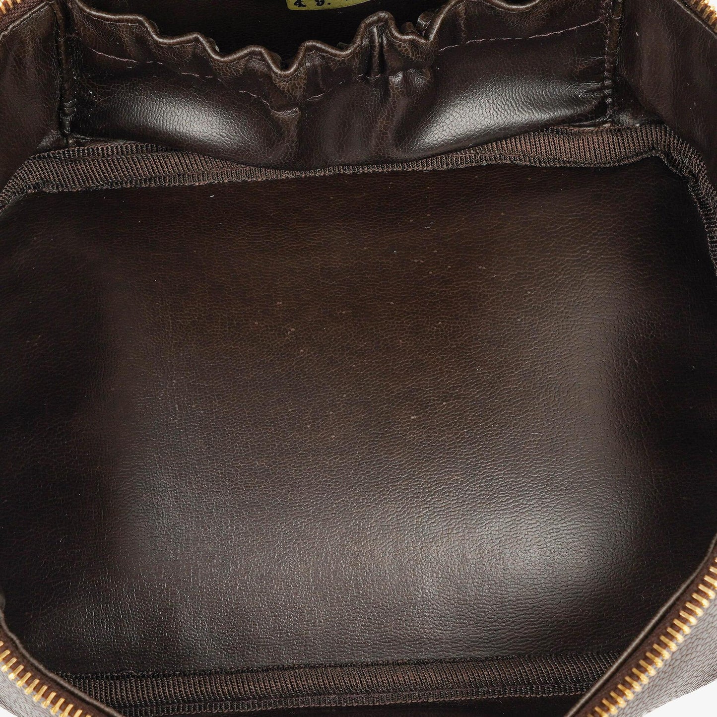 Chanel Brown Caviar Quilted Leather Timeless Cosmetic Case