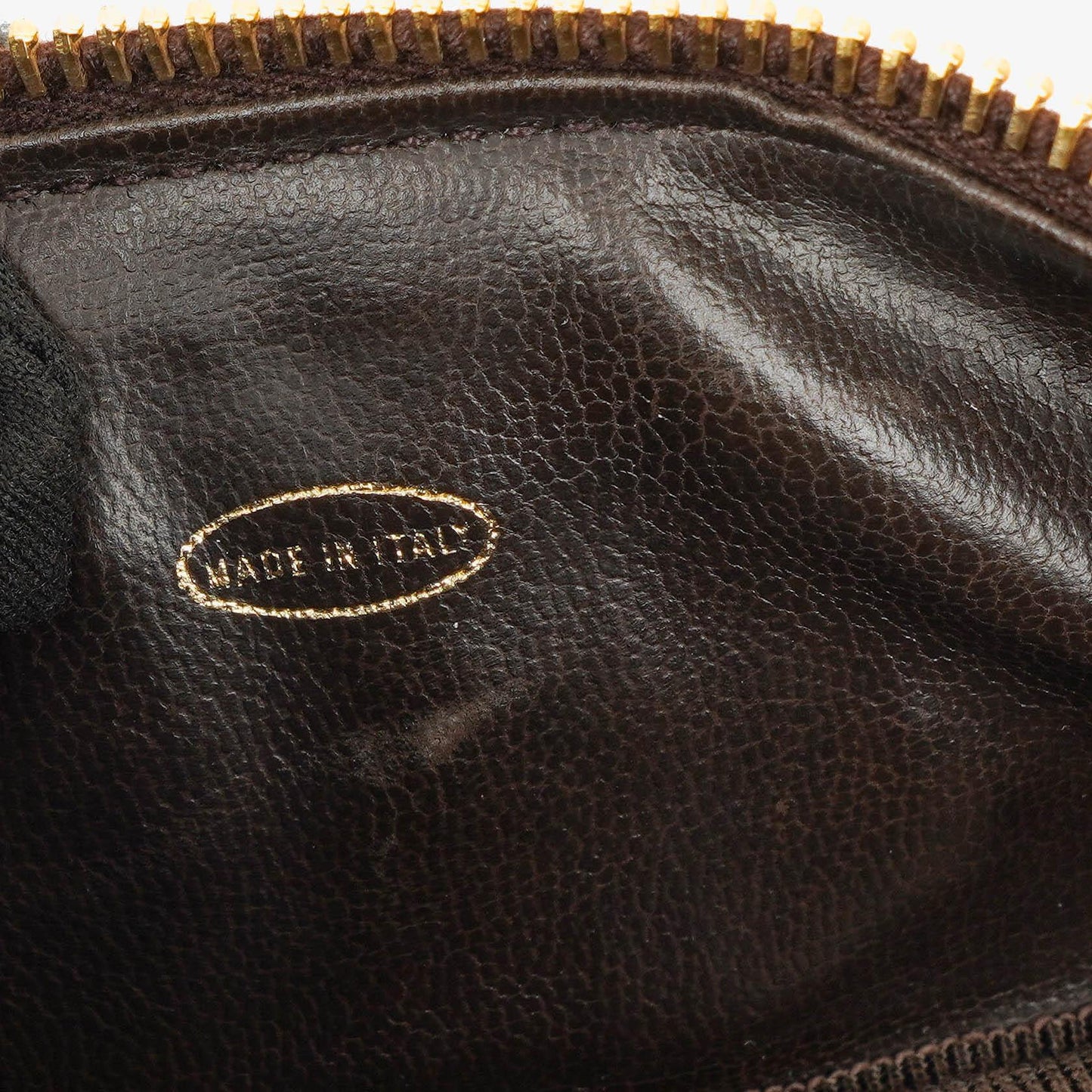 Chanel Brown Caviar Quilted Leather Timeless Cosmetic Case
