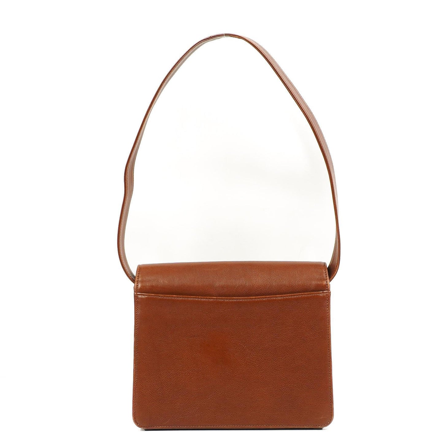 Chanel Brown Grained Calfskin Flap Shoulder Bag with Distressed Gold Hardware, 1996-1997