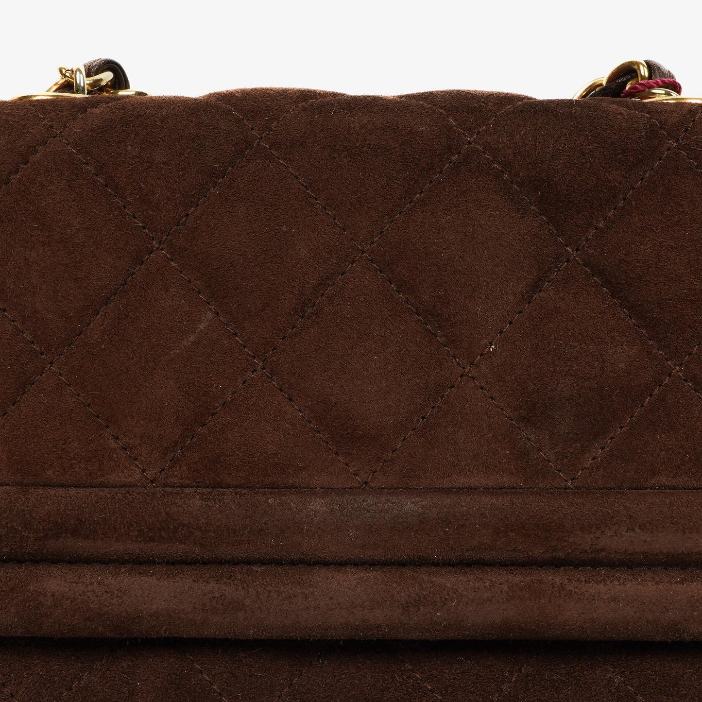 Chanel Brown Quilted Suede Tassel Flap Bag, 1989-1991