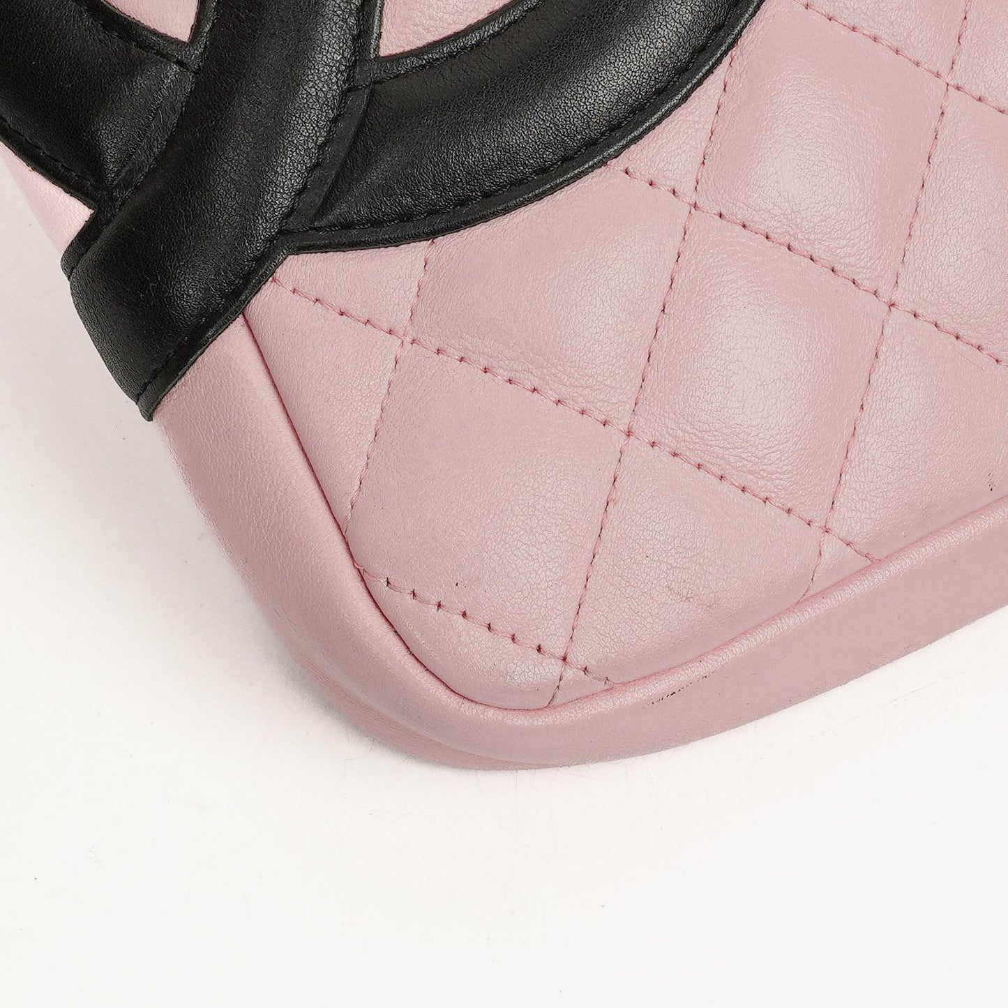 Chanel Cambon Pink Leather Quilted Medium Messenger Bag