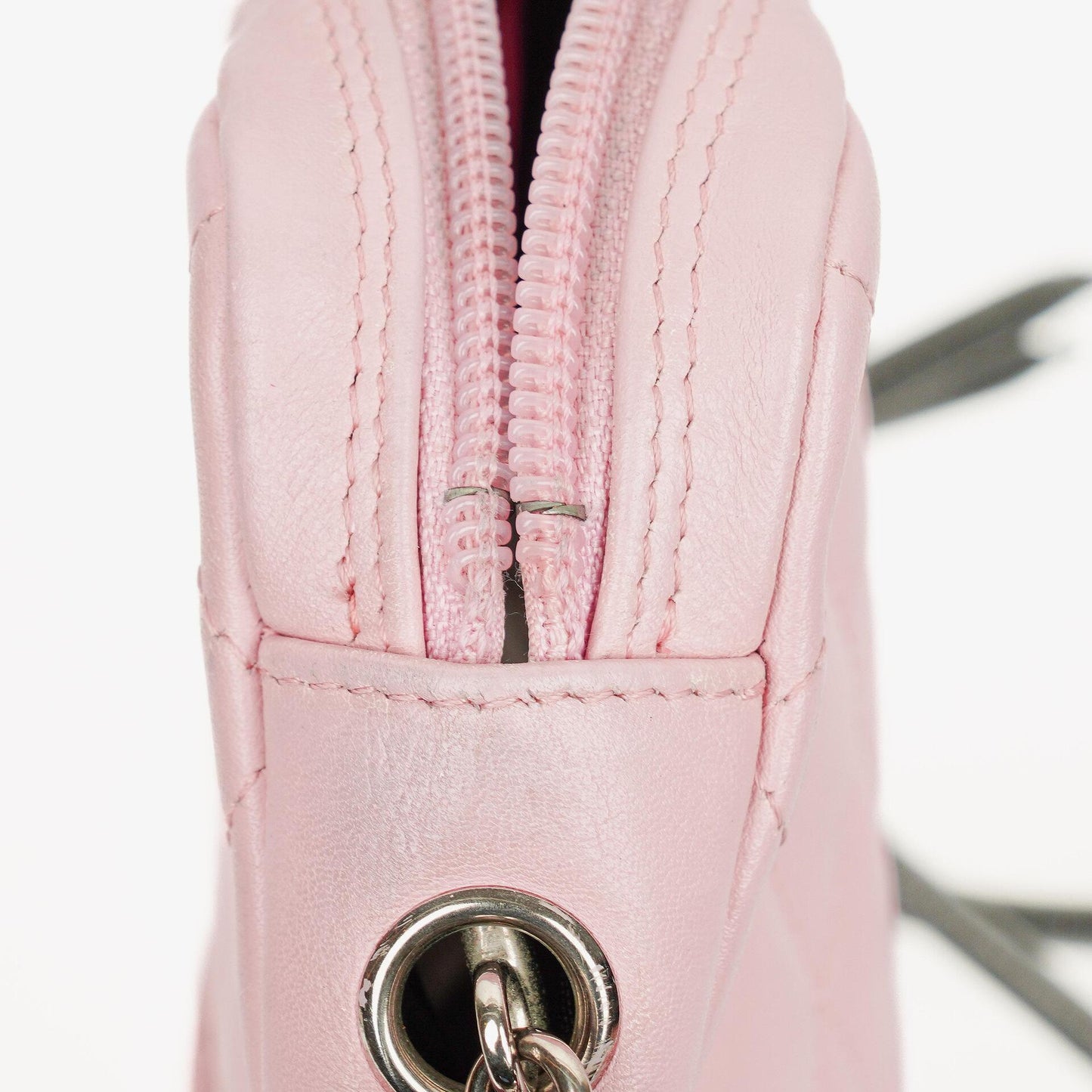 Chanel Cambon Pink Leather Quilted Medium Messenger Bag