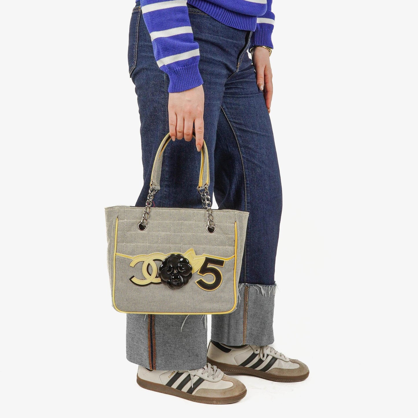 Chanel Camellia N°5 Chocolate Bar Tote Bag