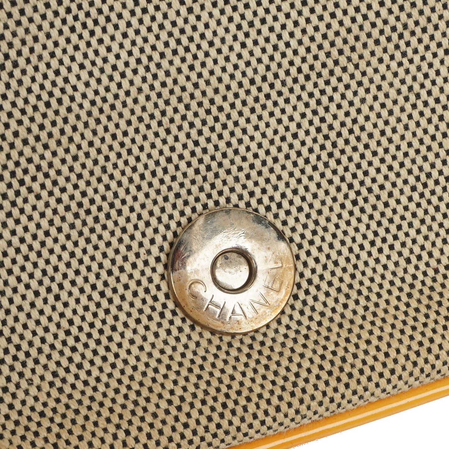 Chanel Camellia No. 5 CC Canvas Flap Bag