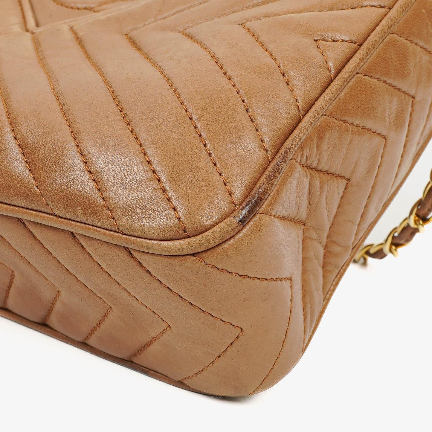 Chanel Camera Tassel Brown Leather Crossbody Bag
