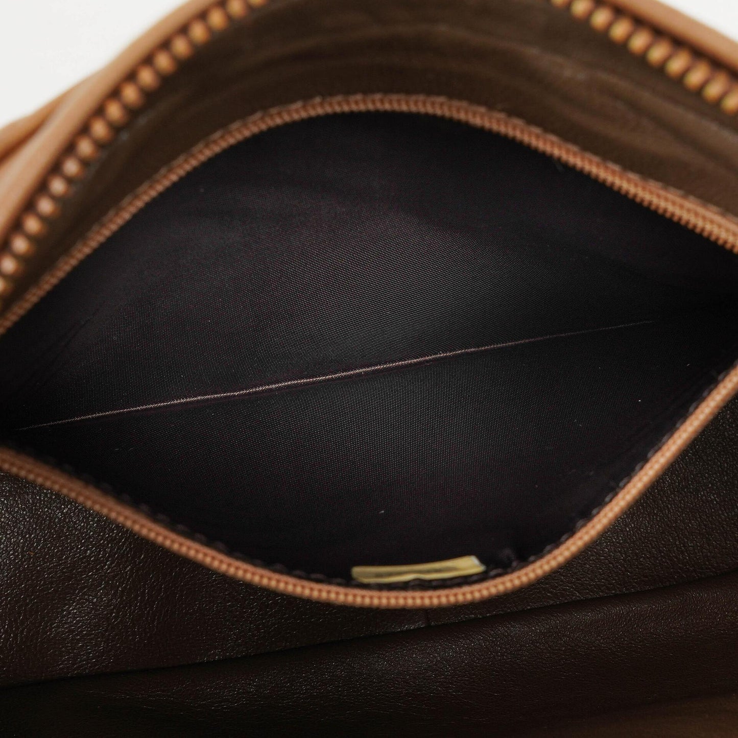 Chanel Camera Tassel Brown Leather Crossbody Bag