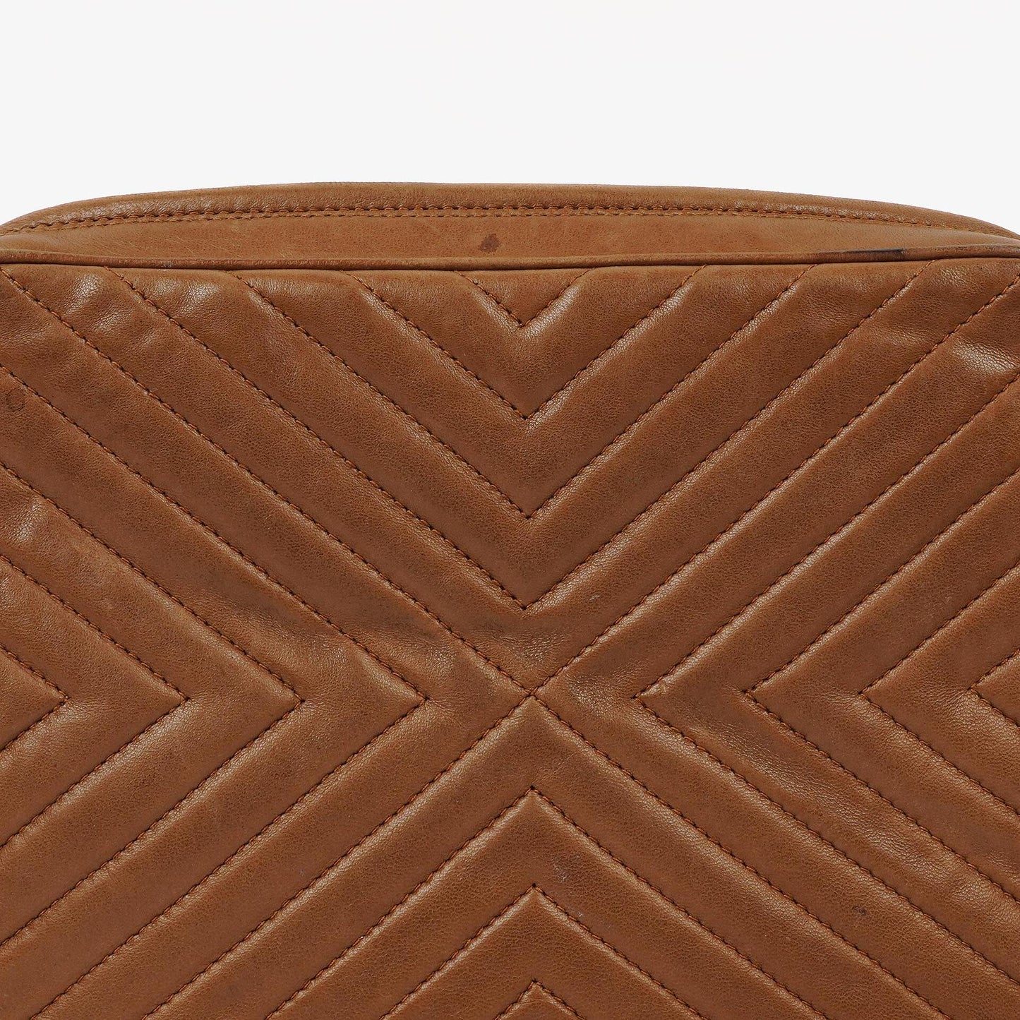Chanel Camera Tassel Brown Leather Crossbody Bag
