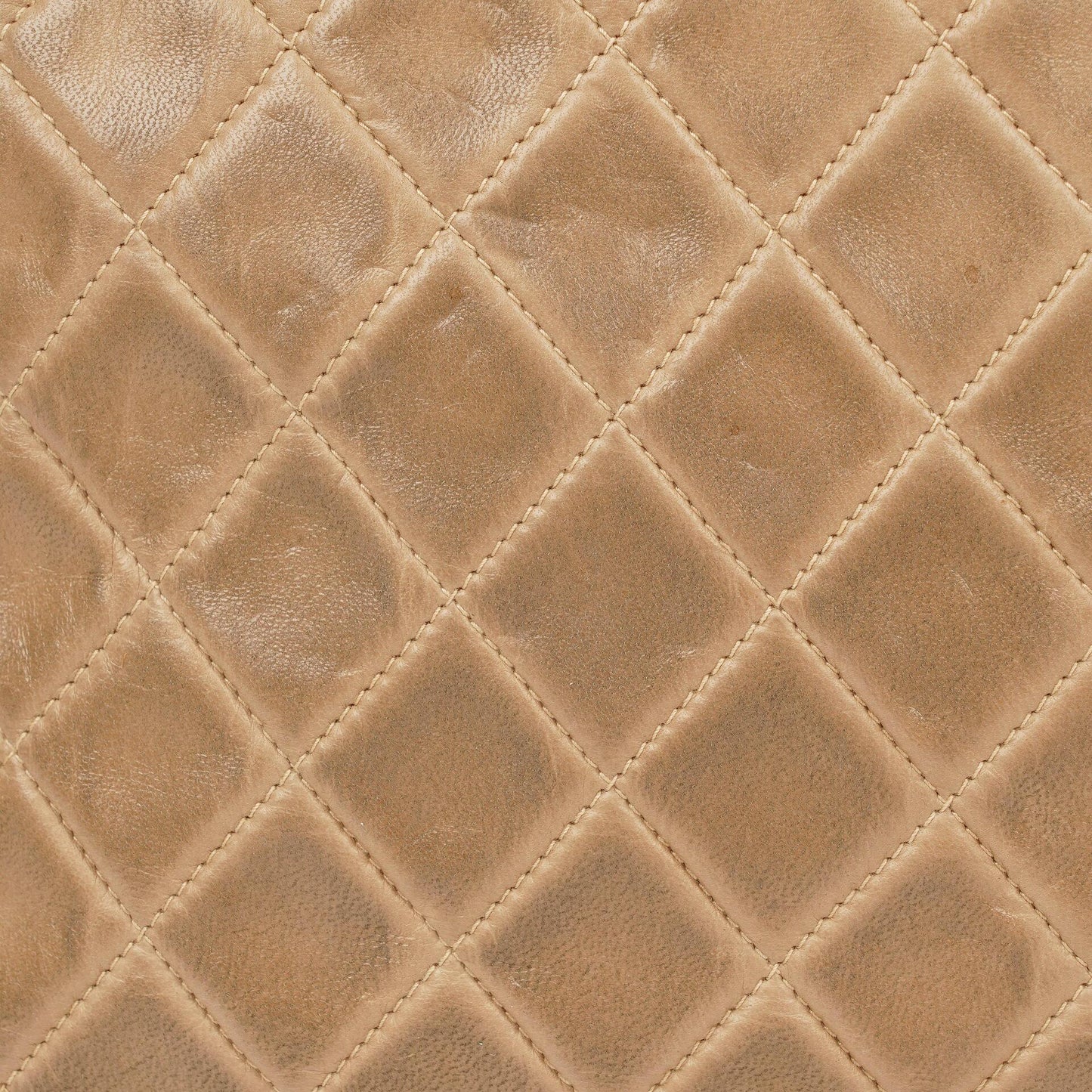 Chanel Camera Tassel CC Beige Quilted Lambskin Bag