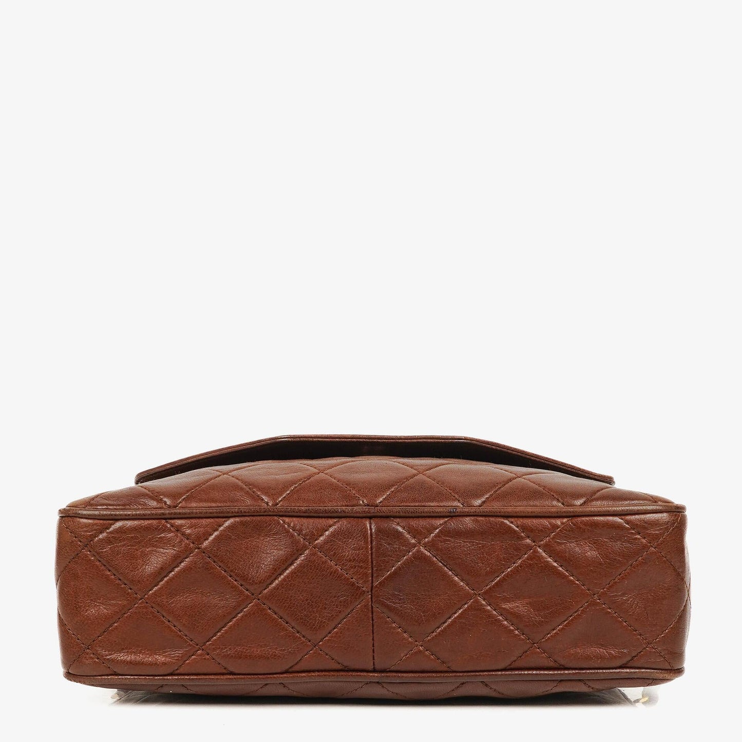 Chanel Camera Tassel CC Brown Quilted Lambskin Bag
