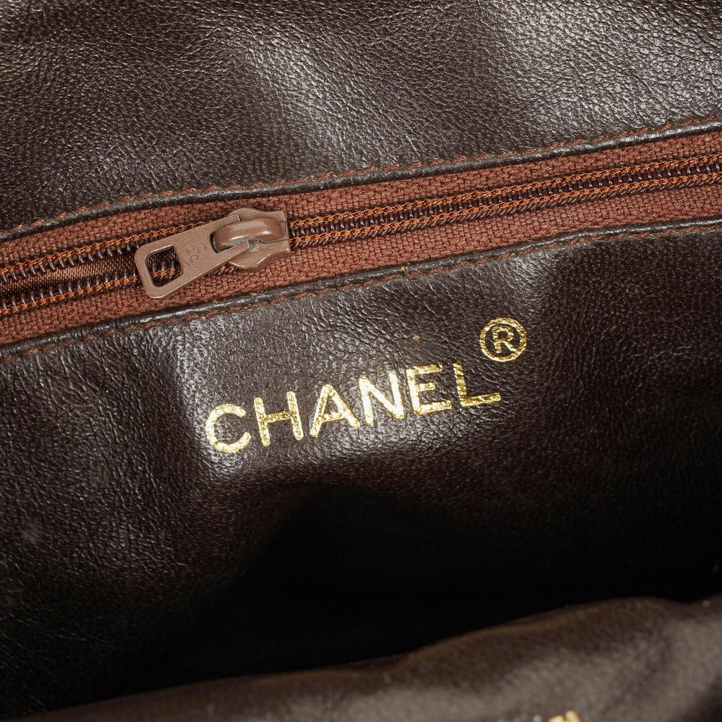 Chanel Camera Tassel CC Brown Quilted Lambskin Bag
