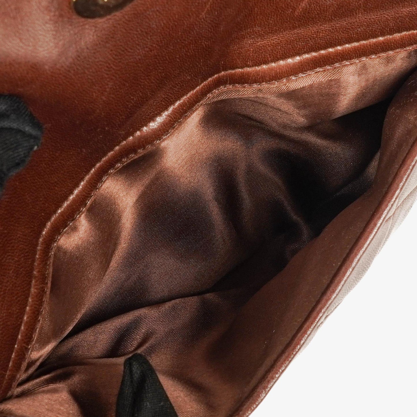 Chanel Camera Tassel CC Brown Quilted Lambskin Bag