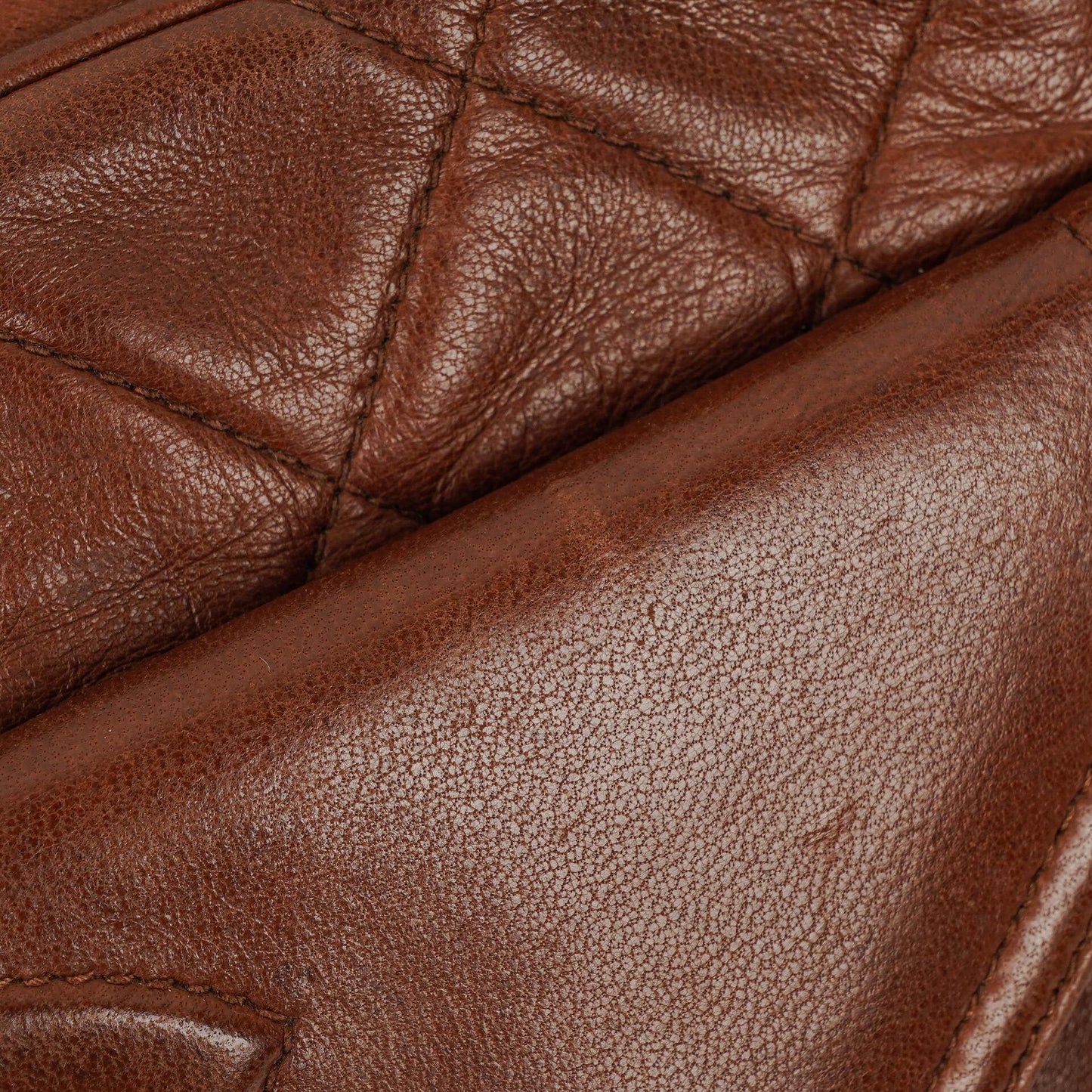 Chanel Camera Tassel CC Brown Quilted Lambskin Bag