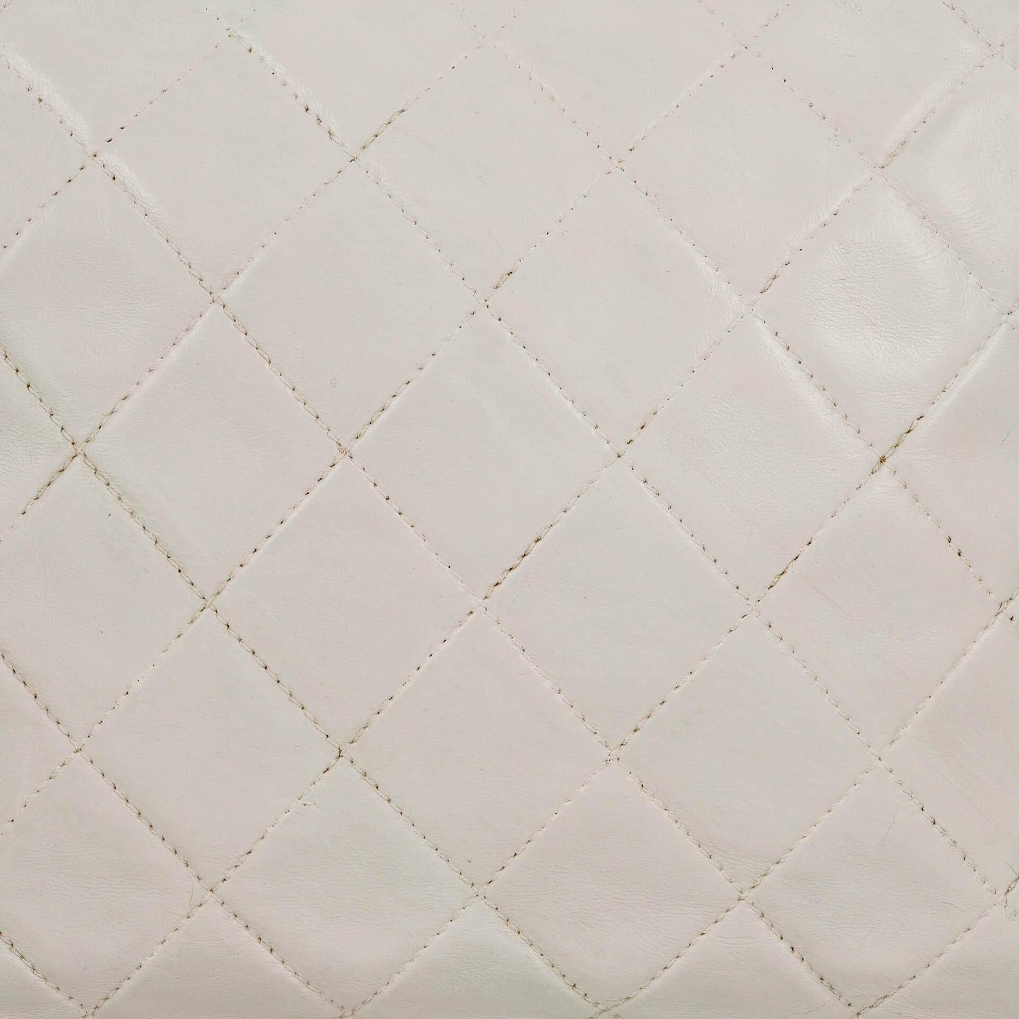 Chanel Camera Tassel CC White Quilted Lambskin Bag