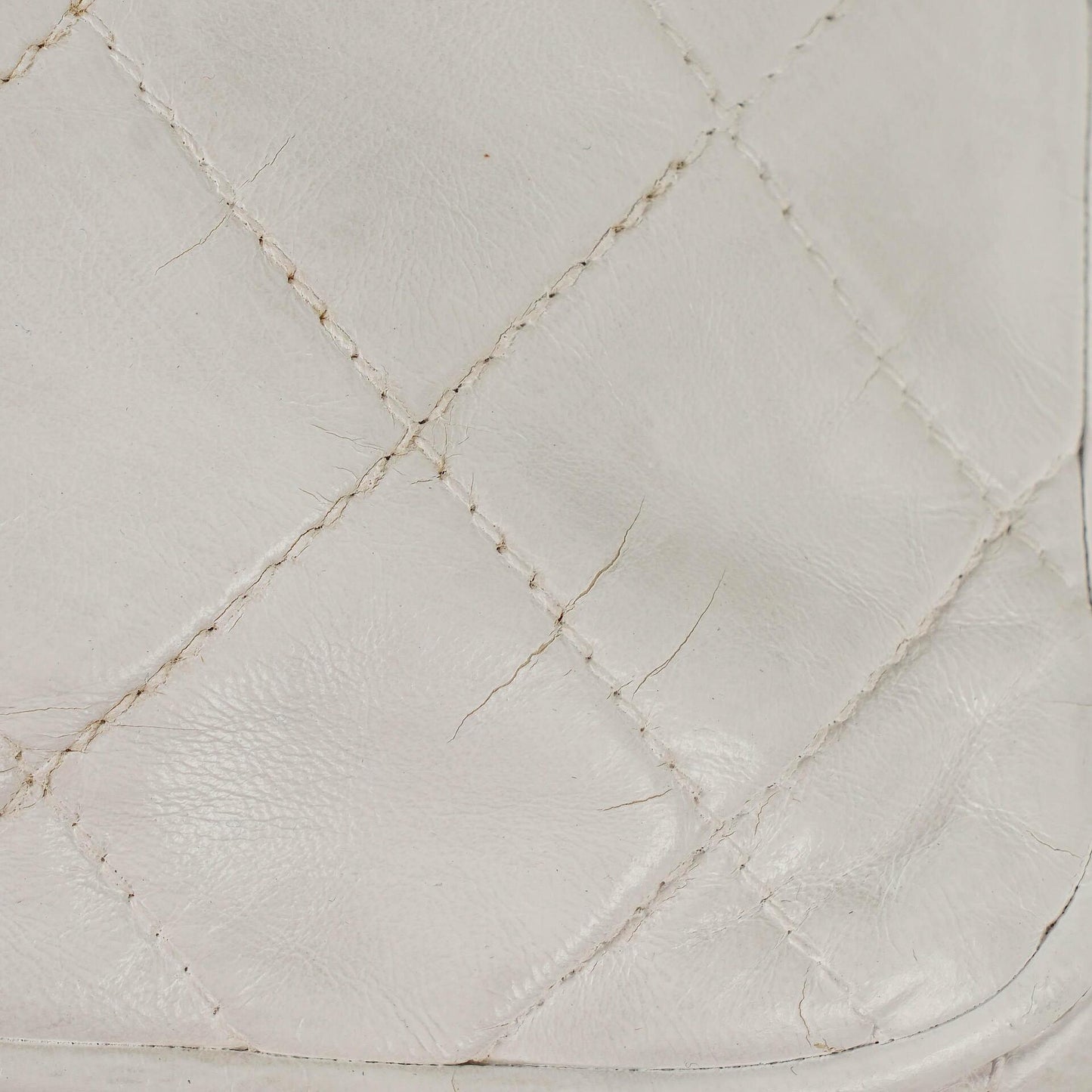 Chanel Camera Tassel CC White Quilted Lambskin Bag