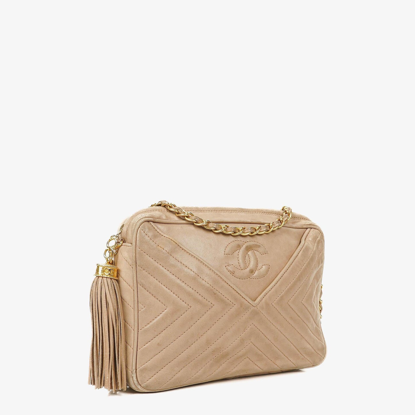 Chanel Camera Tassel Leather Crossbody Bag