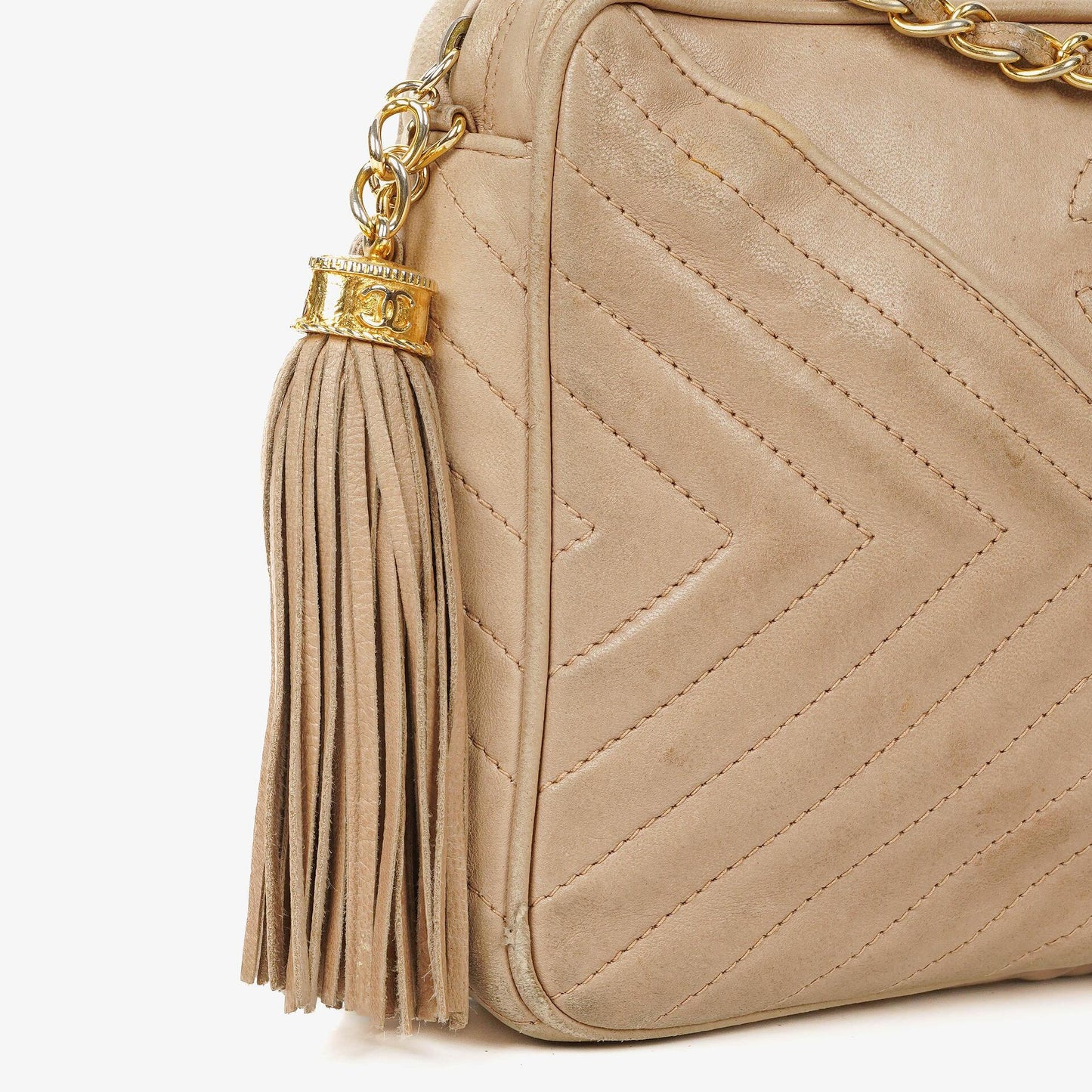 Chanel Camera Tassel Leather Crossbody Bag