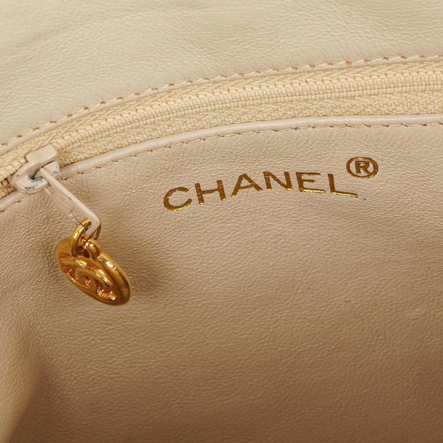 Chanel Camera Tassel Leather Front Pocket Crossbody Bag