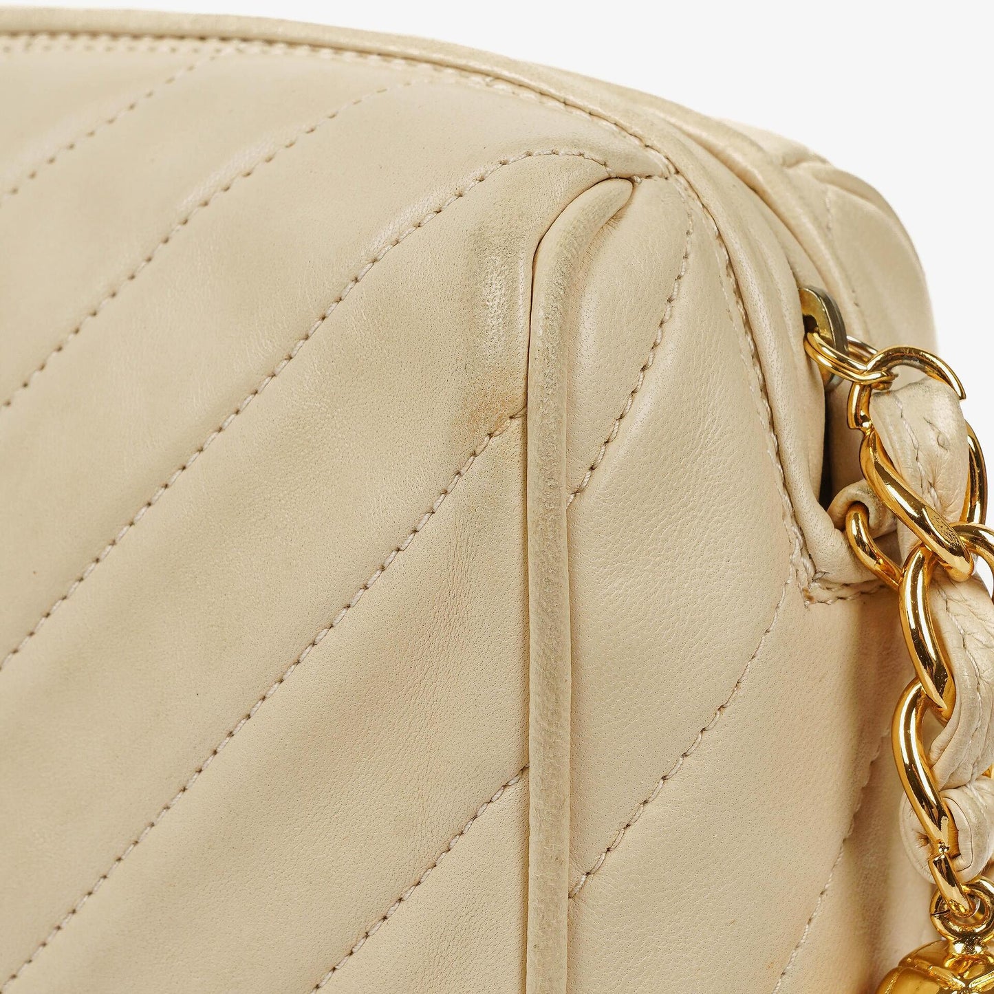 Chanel Camera Tassel Leather Front Pocket Crossbody Bag