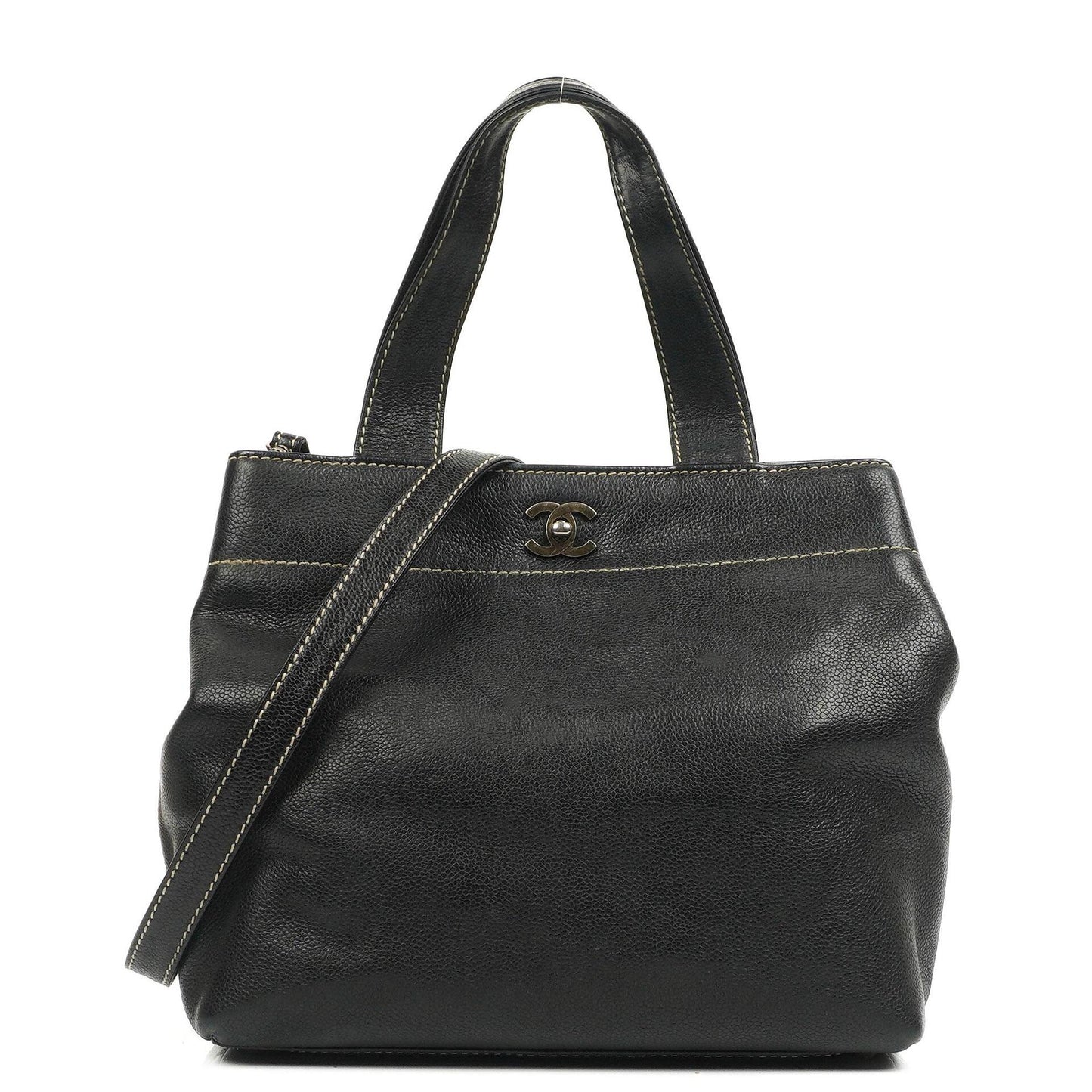 Chanel Caviar CC Black Tote Bag, 2000 - 2002