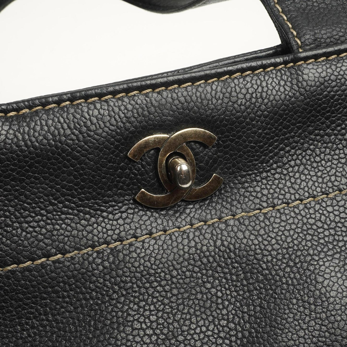 Chanel Caviar CC Black Tote Bag, 2000 - 2002