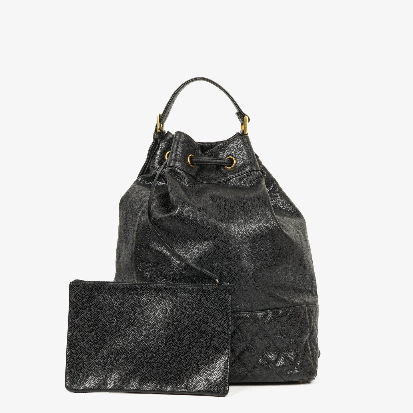 Chanel Caviar Quilted Drawstring Backpack