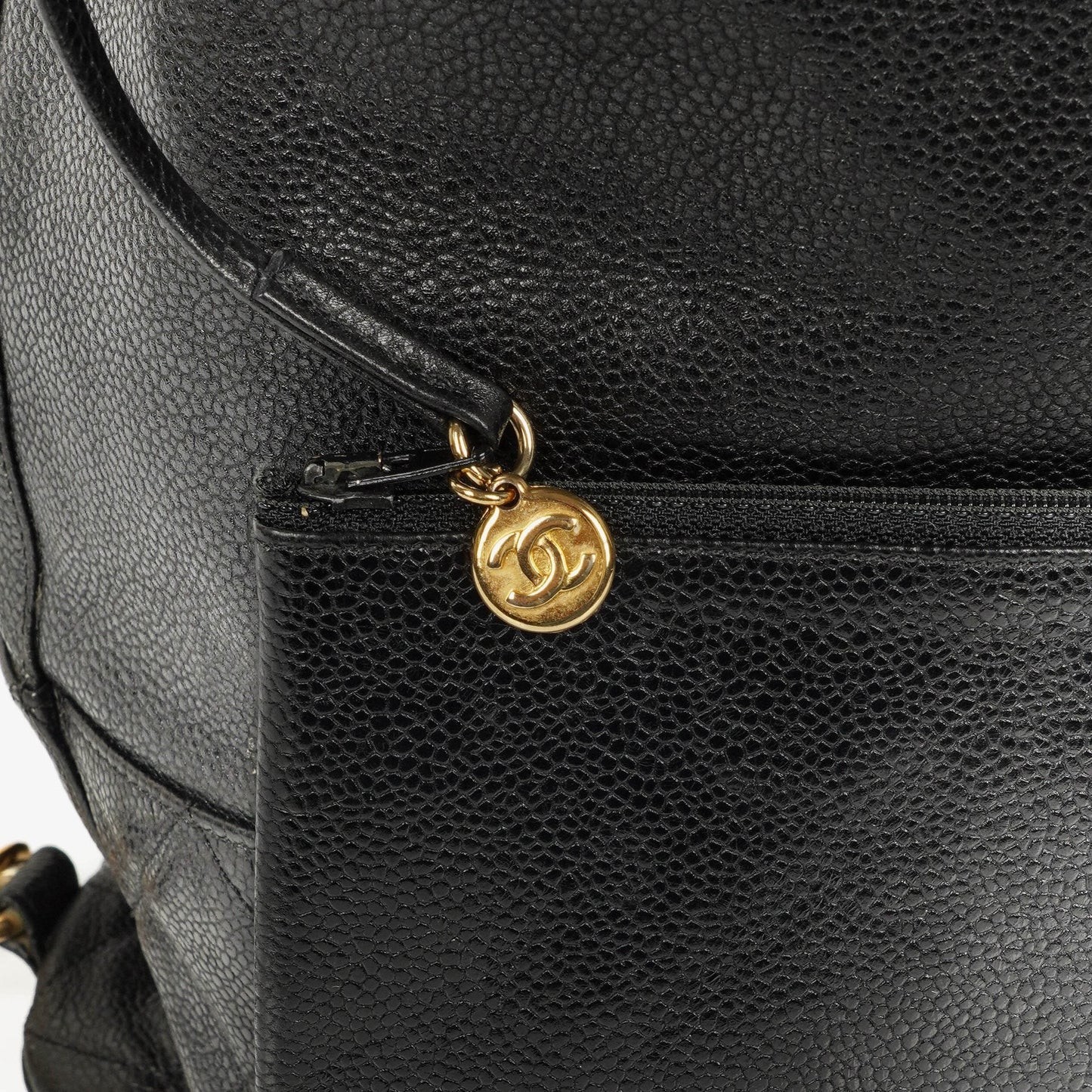 Chanel Caviar Quilted Drawstring Backpack