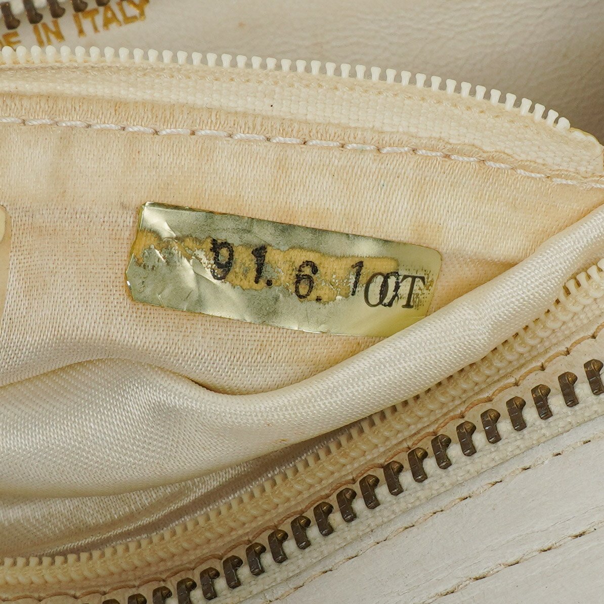 Chanel CC Double Chain White Shoulder Bag