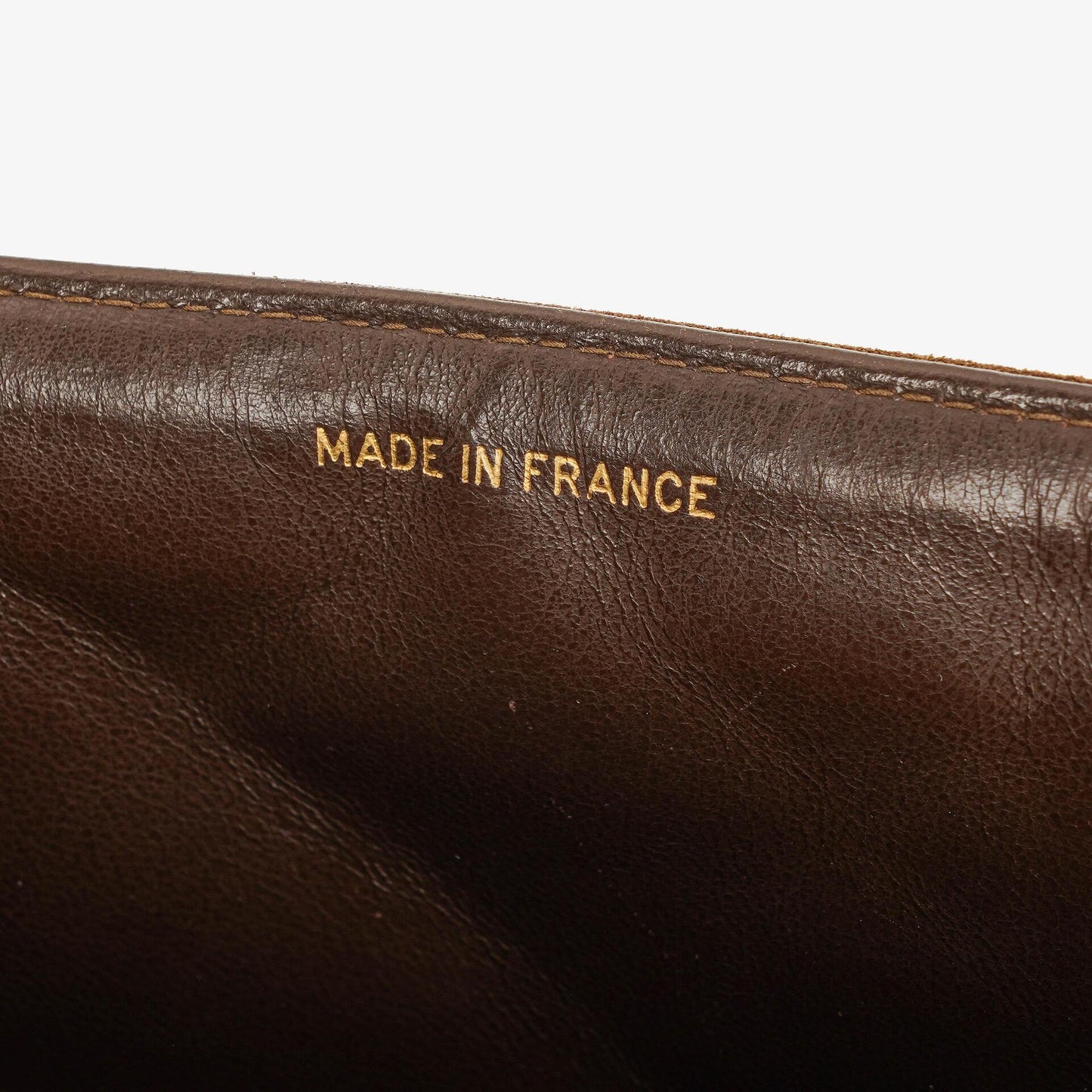 Chanel CC Logo Brown Suede Top Handle