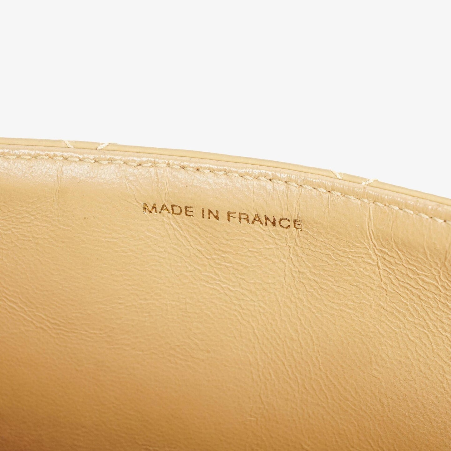 Chanel CC Maxi Logo Beige Briefcase