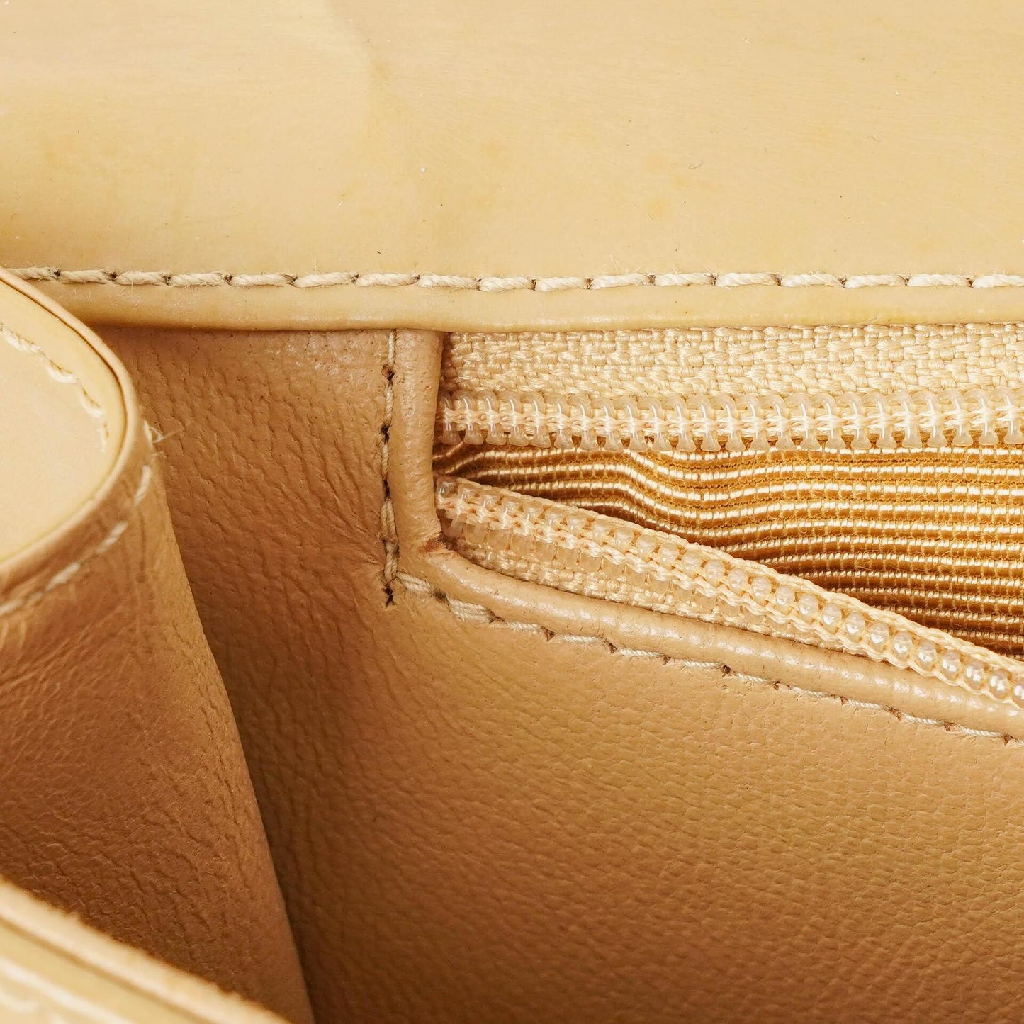 Chanel CC Maxi Logo Beige Briefcase