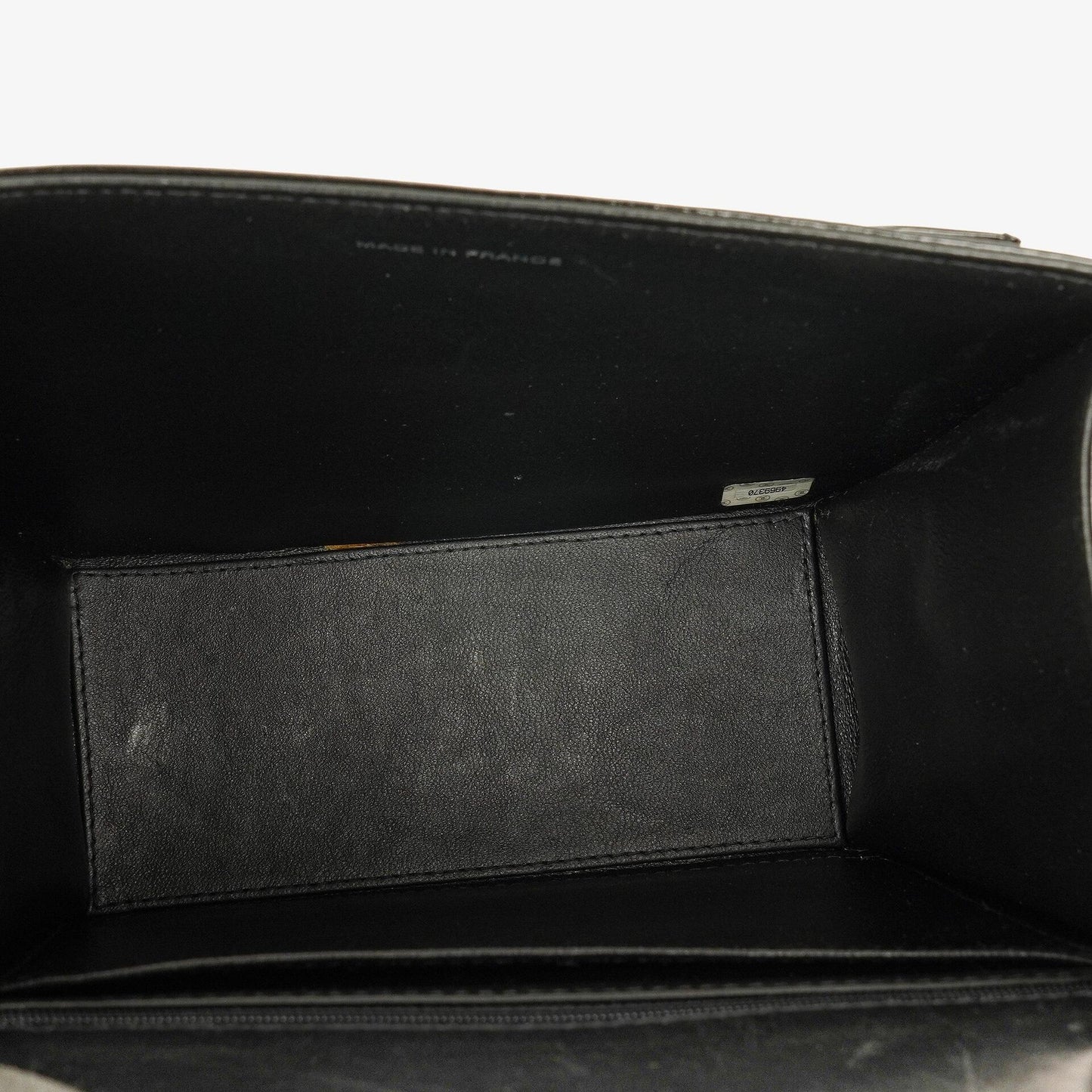 Chanel CC Square Black Patent Leather Flap Bag
