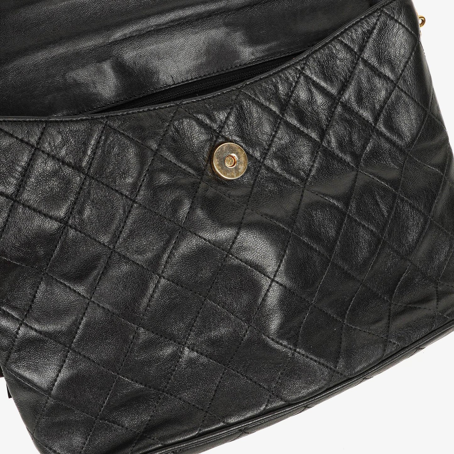 Chanel CC Tassel Quilted Black Leather Shoulder Bag