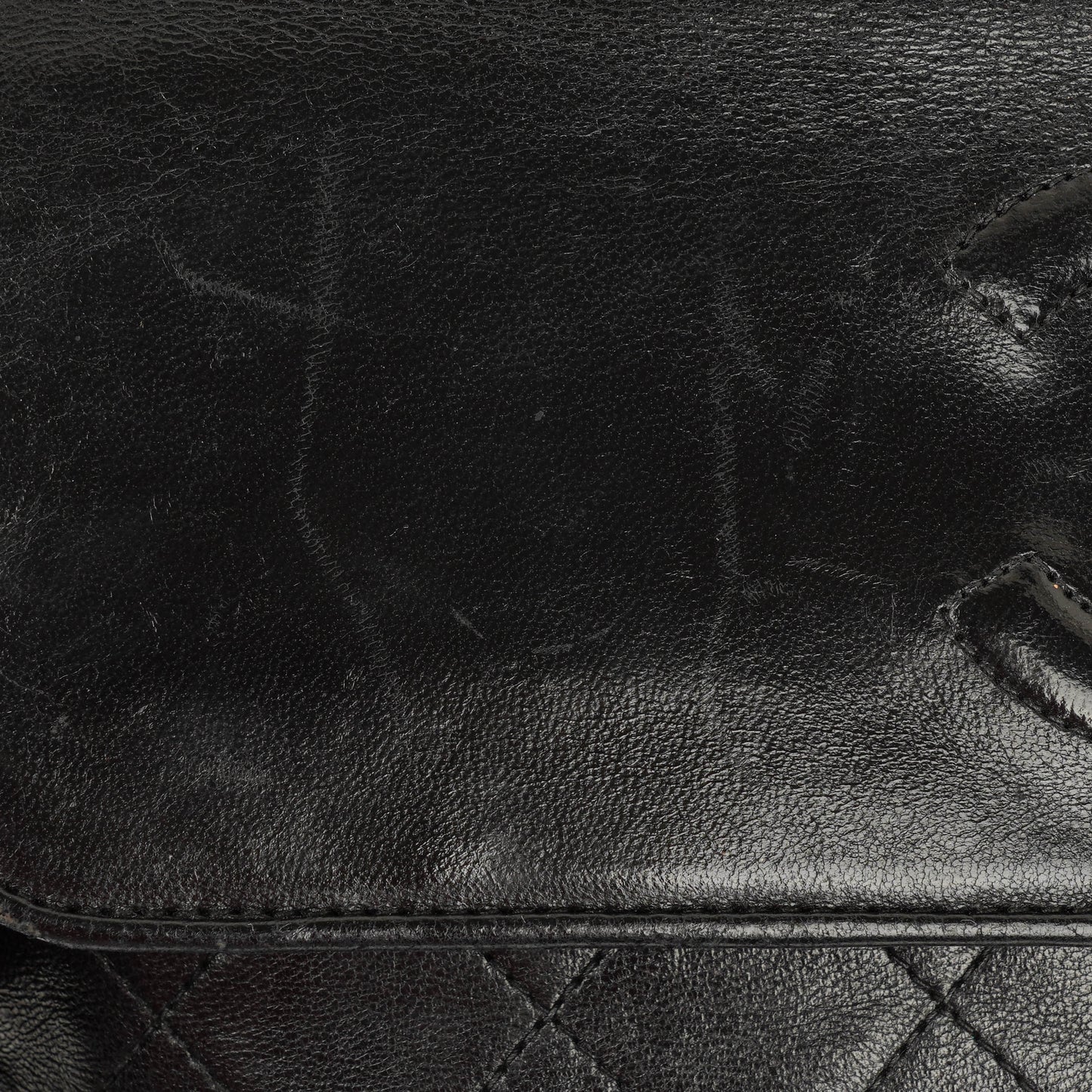 Chanel CC Tassel Quilted Black Leather Shoulder Bag