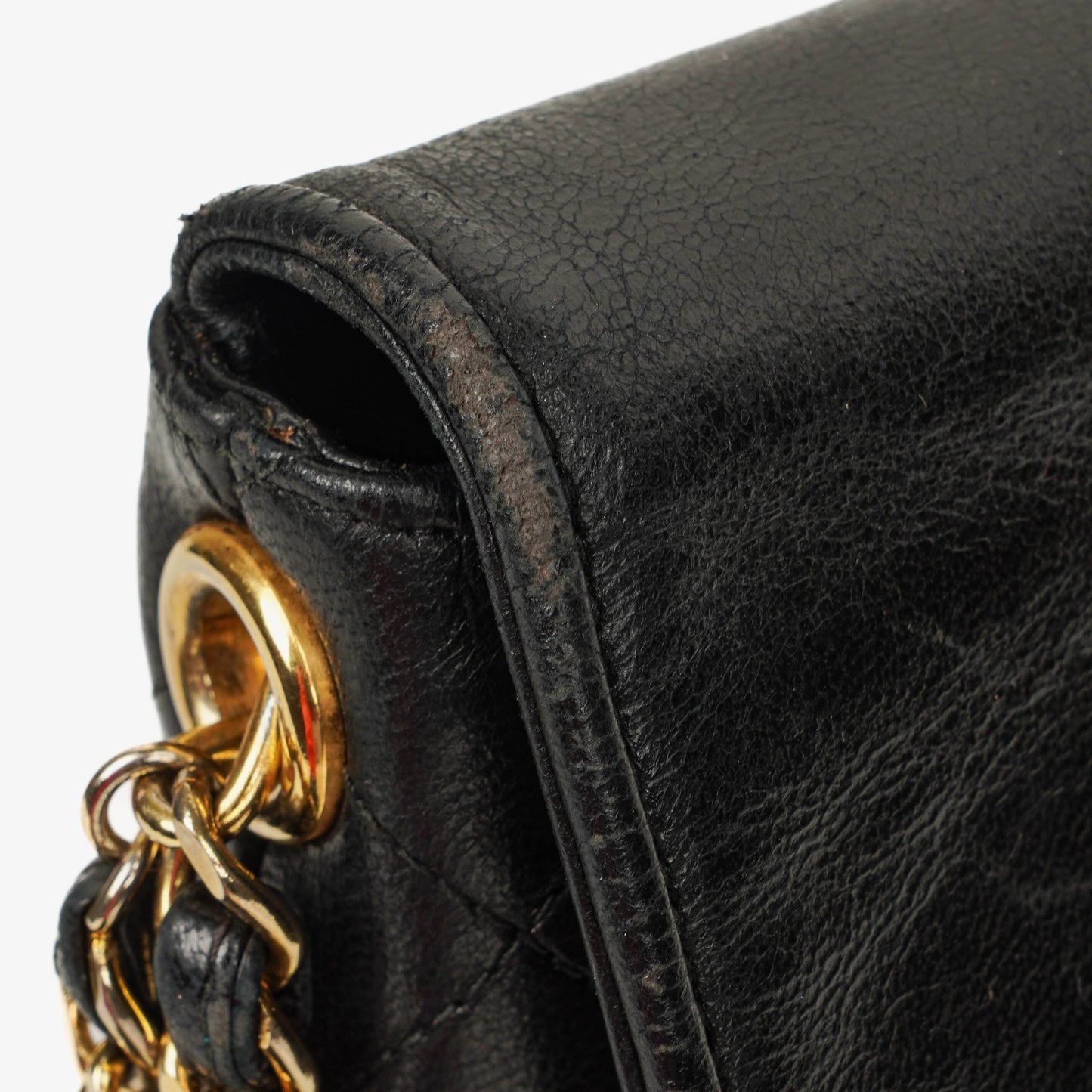 Chanel CC Tassel Quilted Black Leather Shoulder Bag