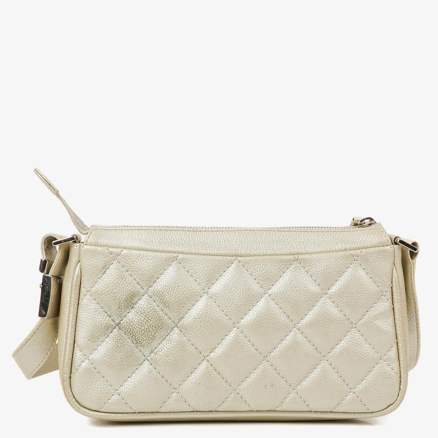 Chanel CC Timeless Metallic Caviar Quilted Shoulder Bag