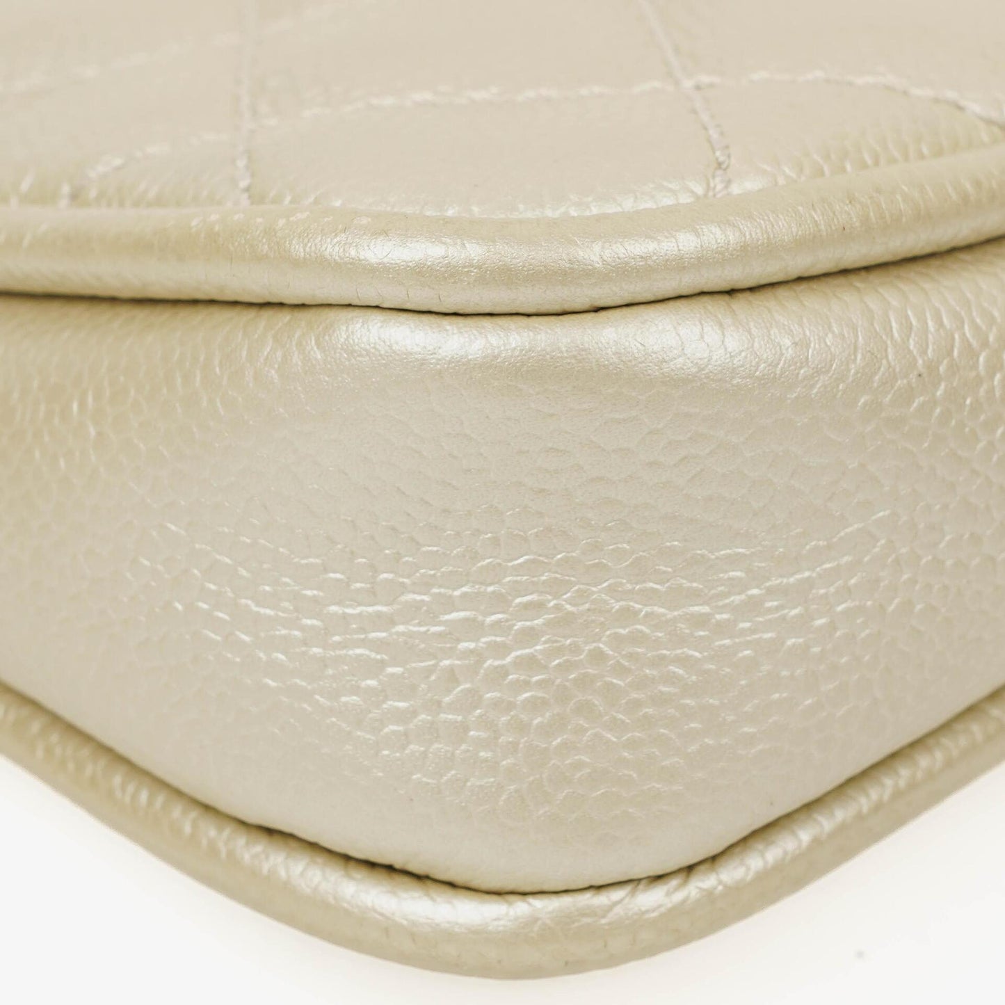 Chanel CC Timeless Metallic Caviar Quilted Shoulder Bag