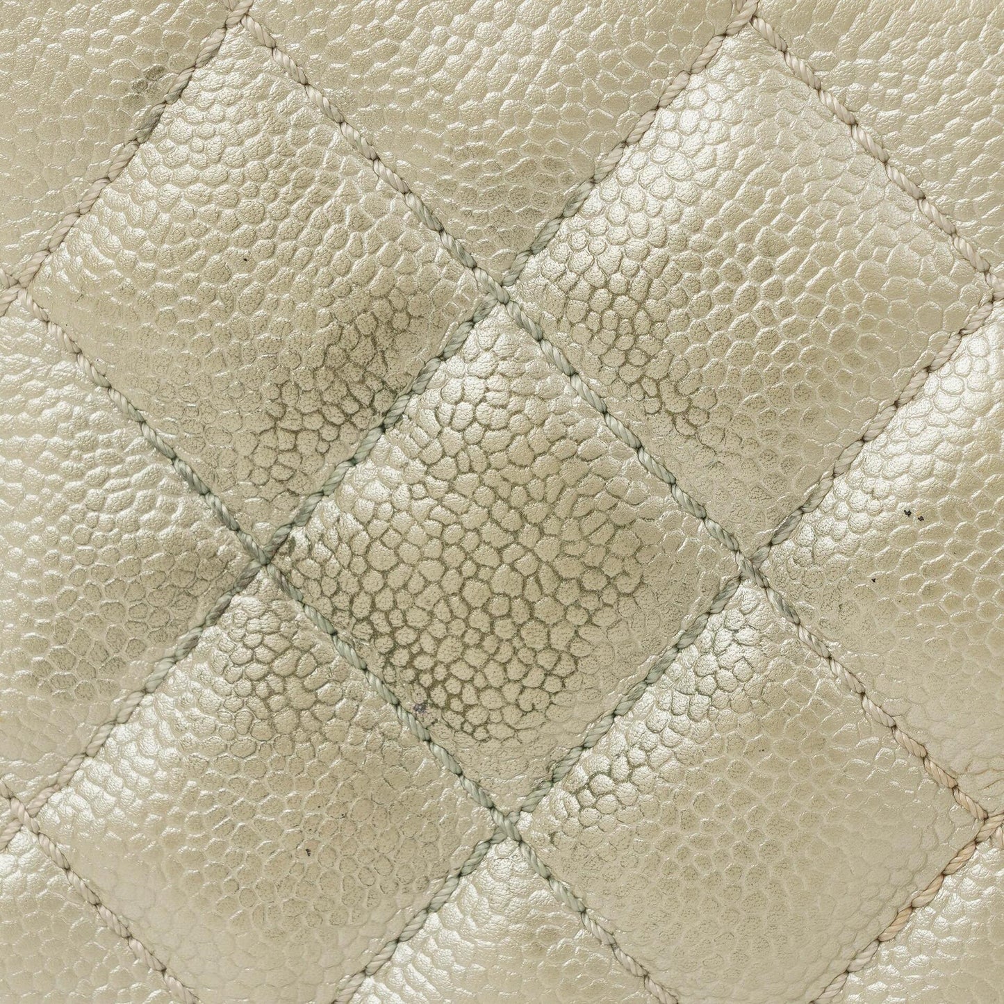 Chanel CC Timeless Metallic Caviar Quilted Shoulder Bag