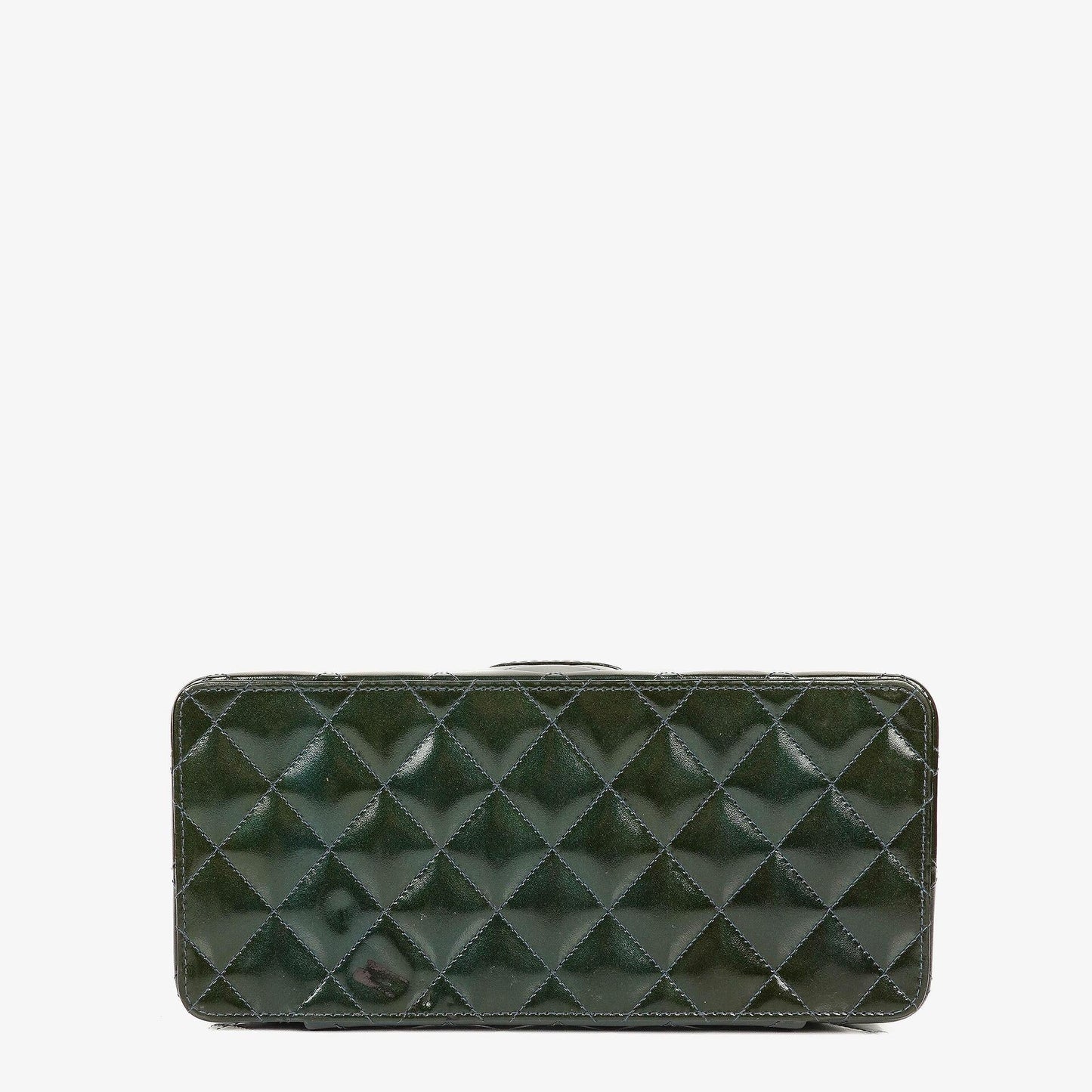 Chanel CC Vanity Case Quilted Patent Leather