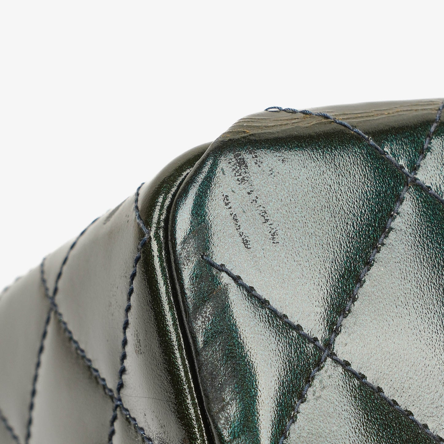 Chanel CC Vanity Case Quilted Patent Leather