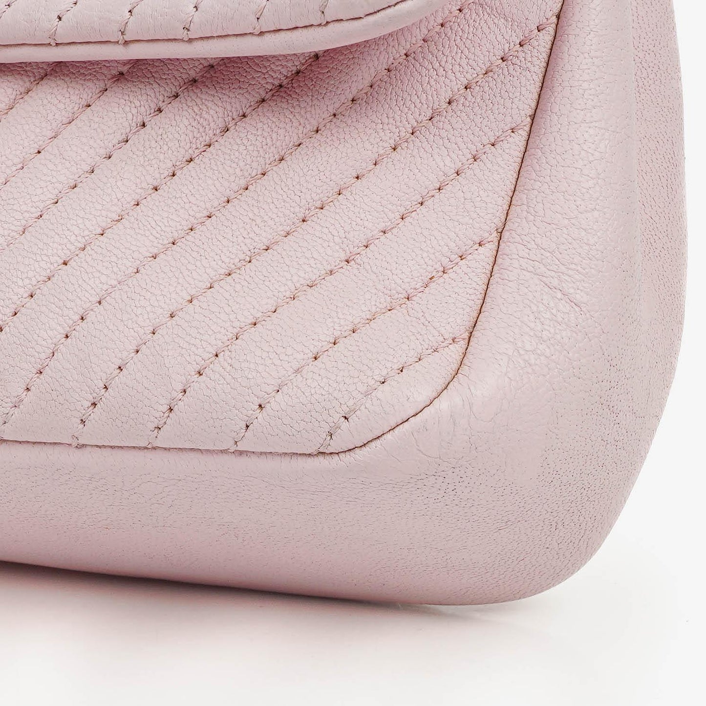 Chanel Chevron Leather Small Classic Flap Bag