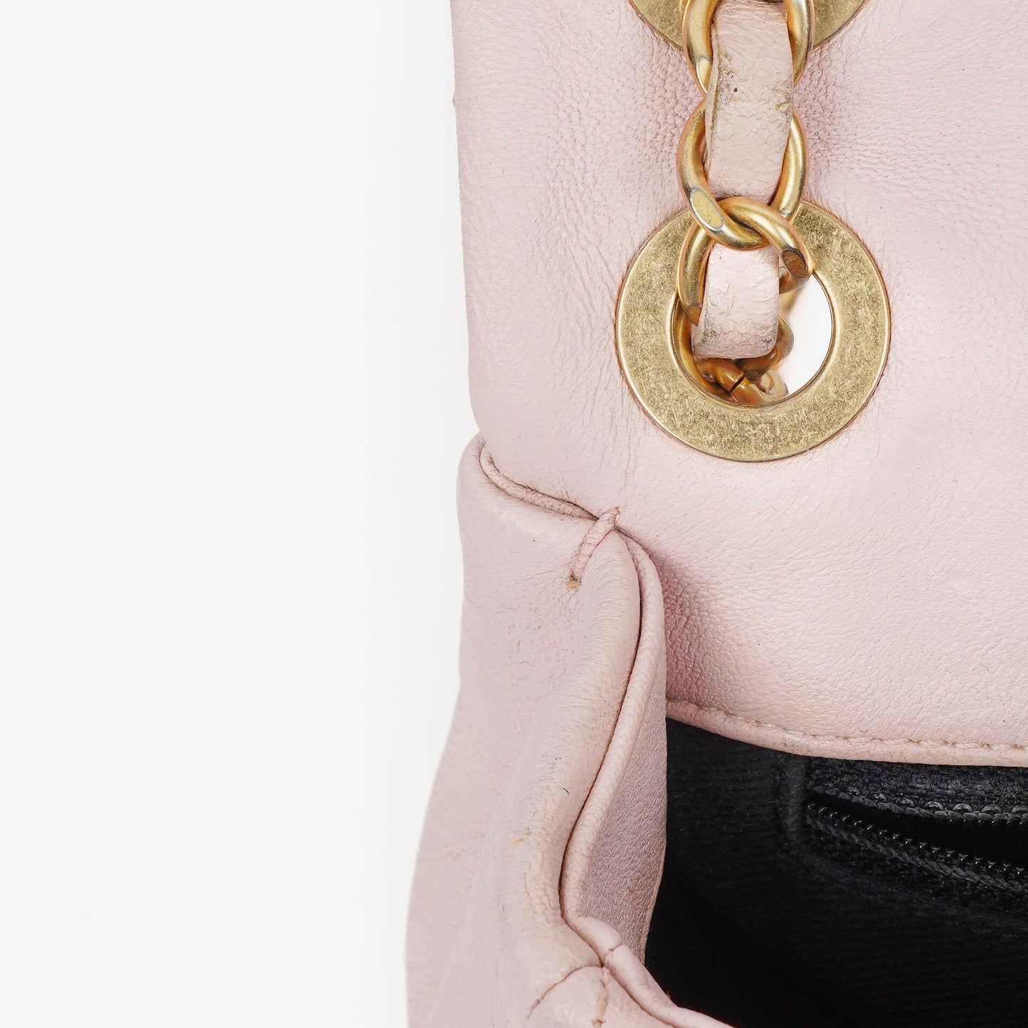 Chanel Chevron Leather Small Classic Flap Bag