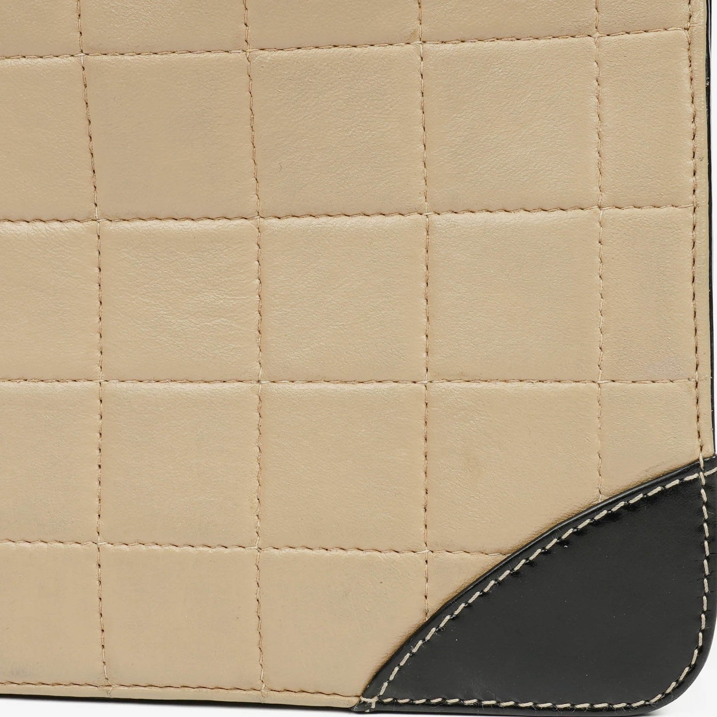 Chanel Chocolate Bar Lambskin And Patent Leather Single Flap Bag
