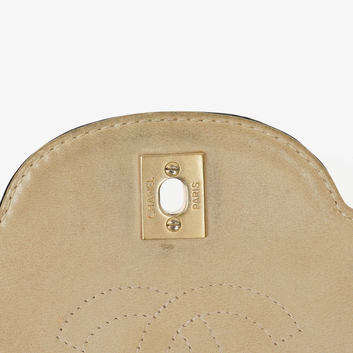 Chanel Chocolate Bar Lambskin And Patent Leather Single Flap Bag