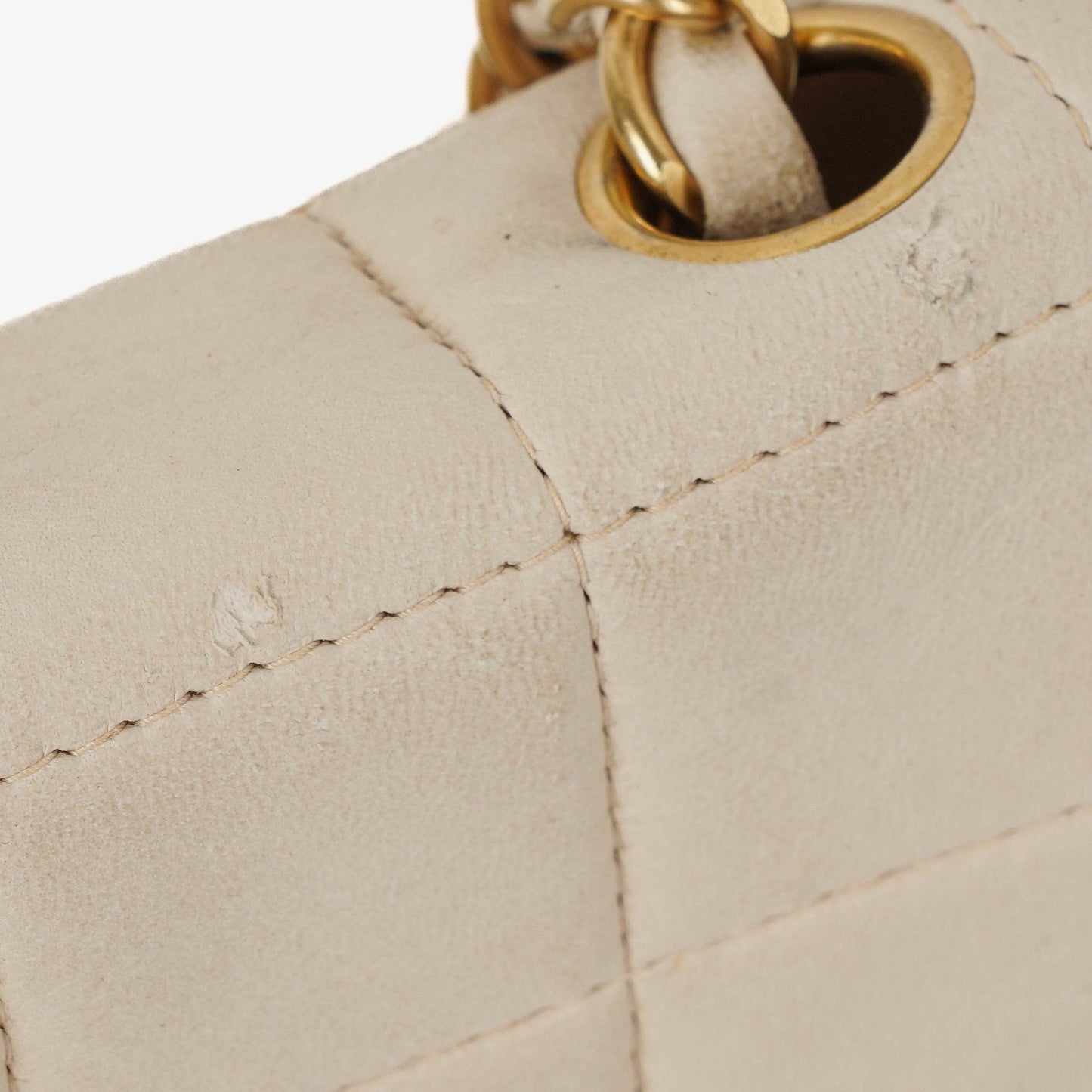 Chanel Chocolate Bar Leather And Patent Leather Single Flap Bag
