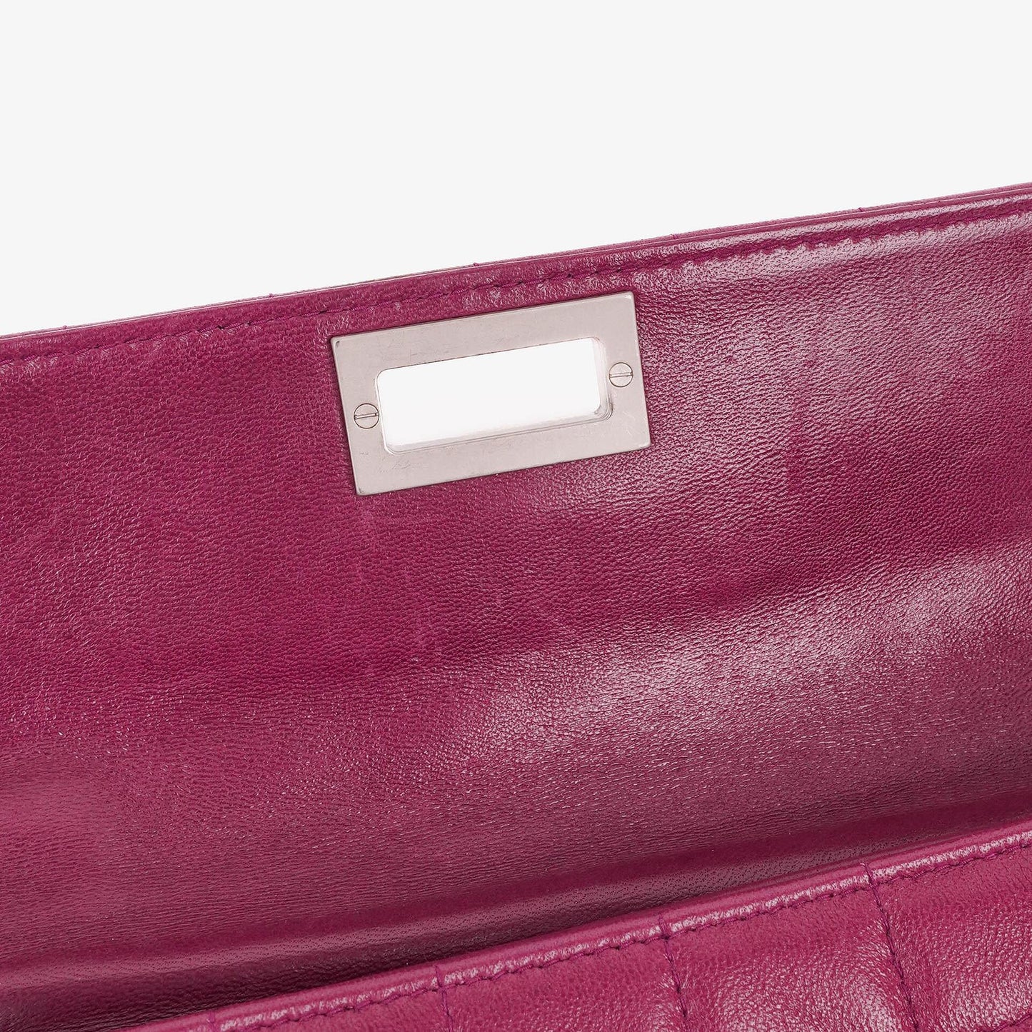 Chanel Chocolate Bar Purple Leather Quilted Flap Bag